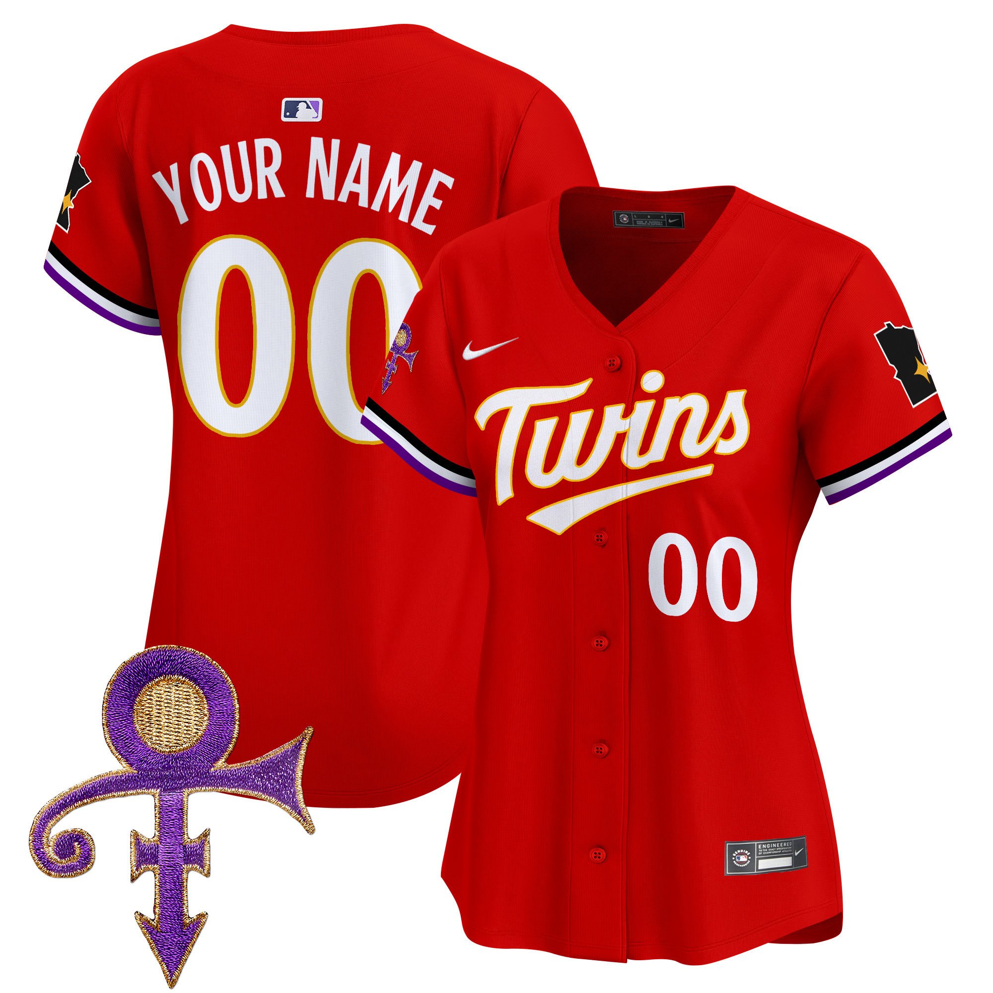 Minnesota Twins Prince Patch Vapor Premier Limited Custom Jersey V3 - All Stitched