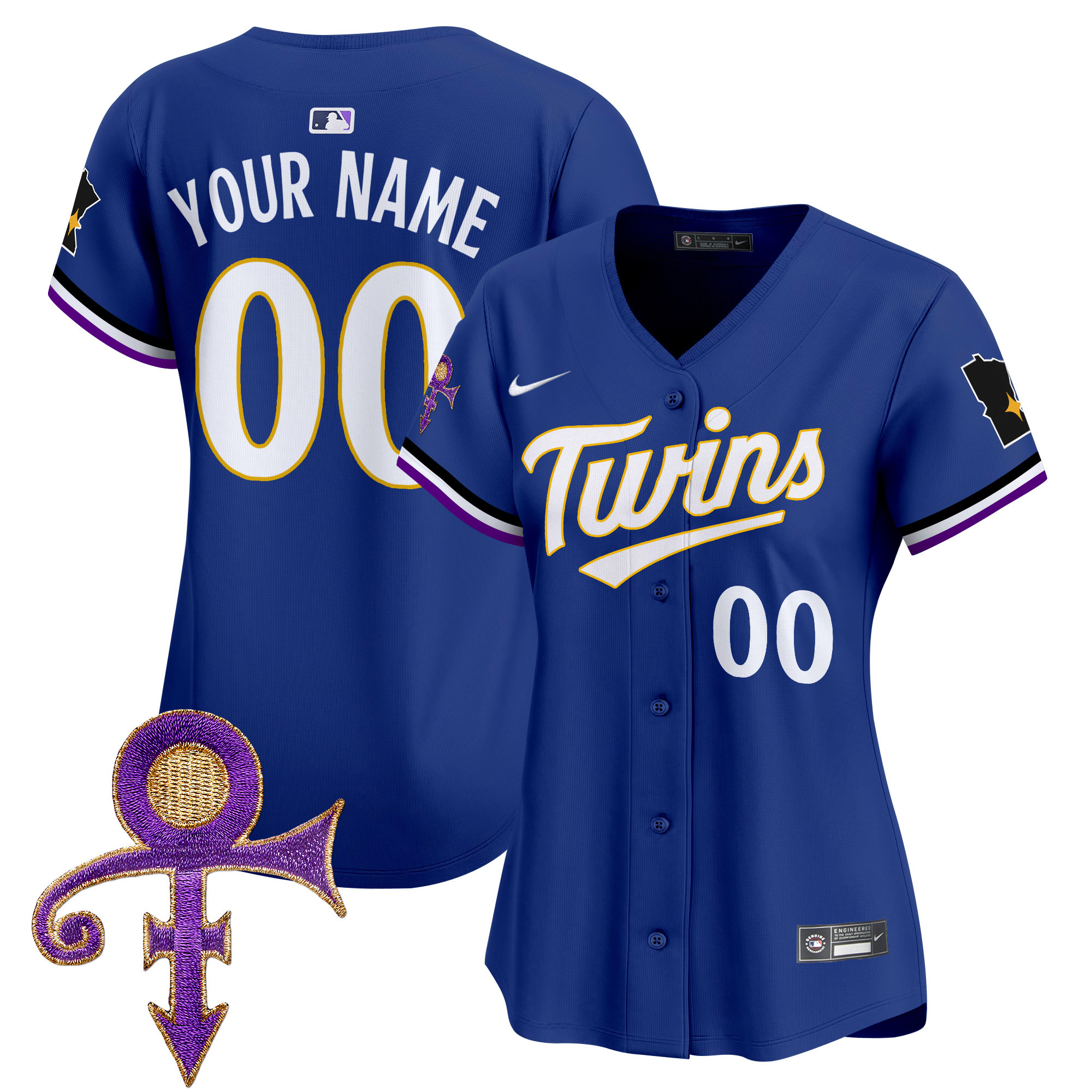 Minnesota Twins Prince Patch Vapor Premier Limited Custom Jersey V3 - All Stitched
