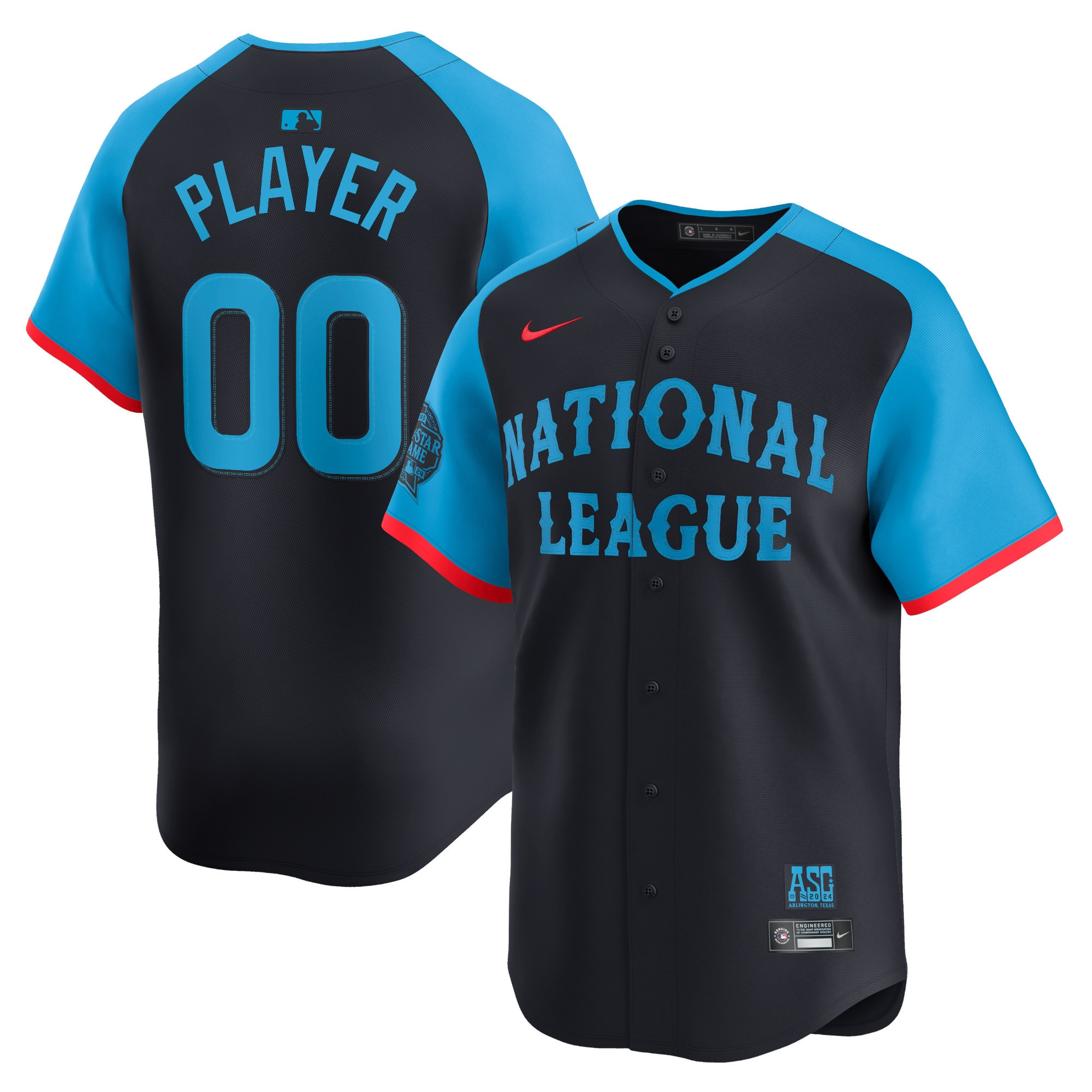 National League 2024 All-Star Game Limited Custom Jersey - Navy - All Stitched