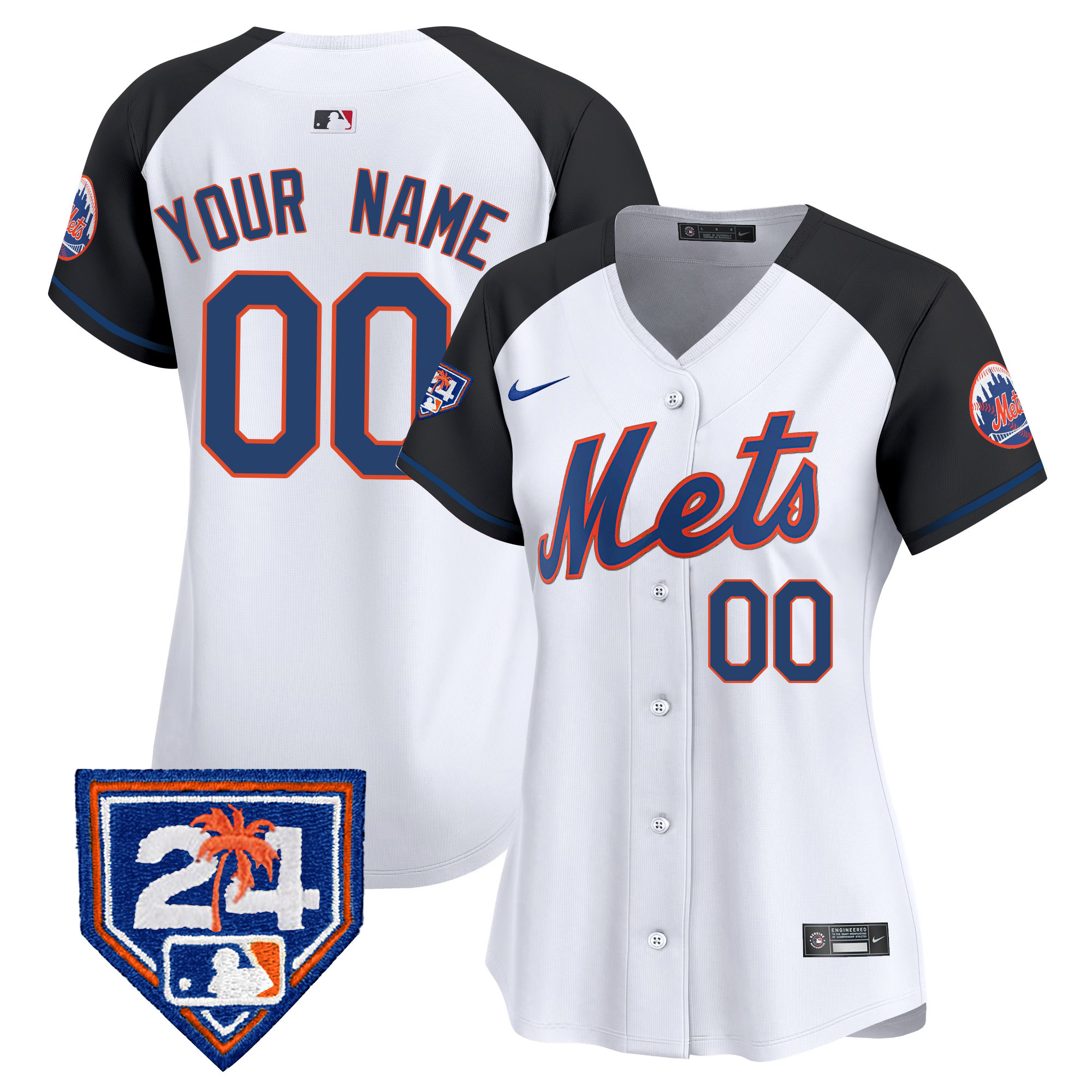 New York Mets 2024 Spring Training Vapor Premier Elite Custom Jersey V2 - All Stitched