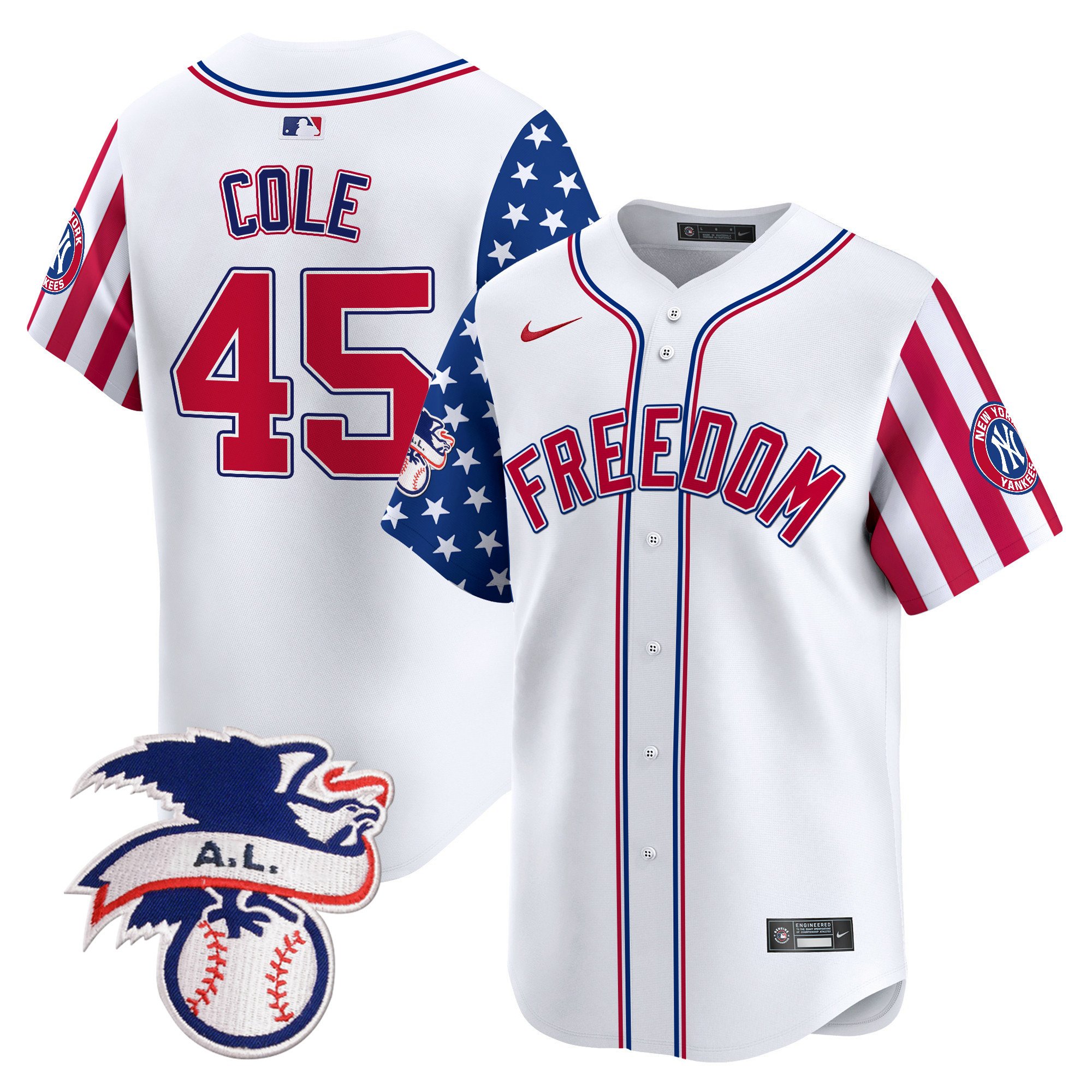 New York Yankees 2024 Fourth of July Vapor Premier Limited Jersey V4 - All Stitched