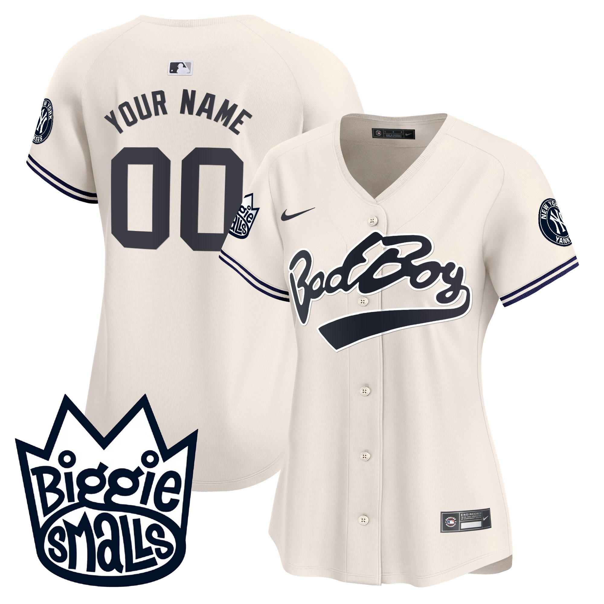 New York Yankees Biggie Smalls Vapor Premier Limited Custom Jersey - All Stitched