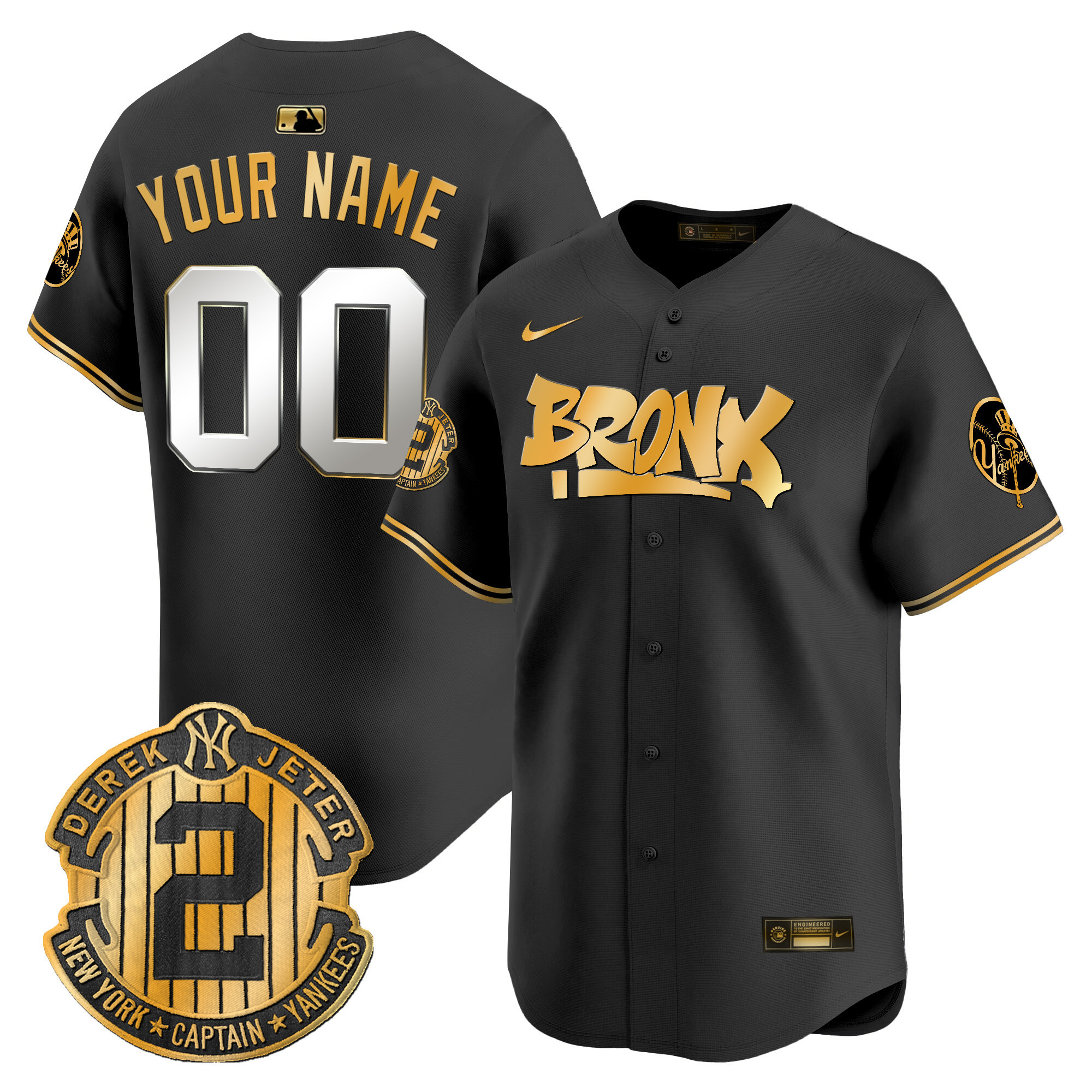 New York Yankees The Bronx Graffiti Vapor Premier Limited Custom Jersey V6 - All Stitched