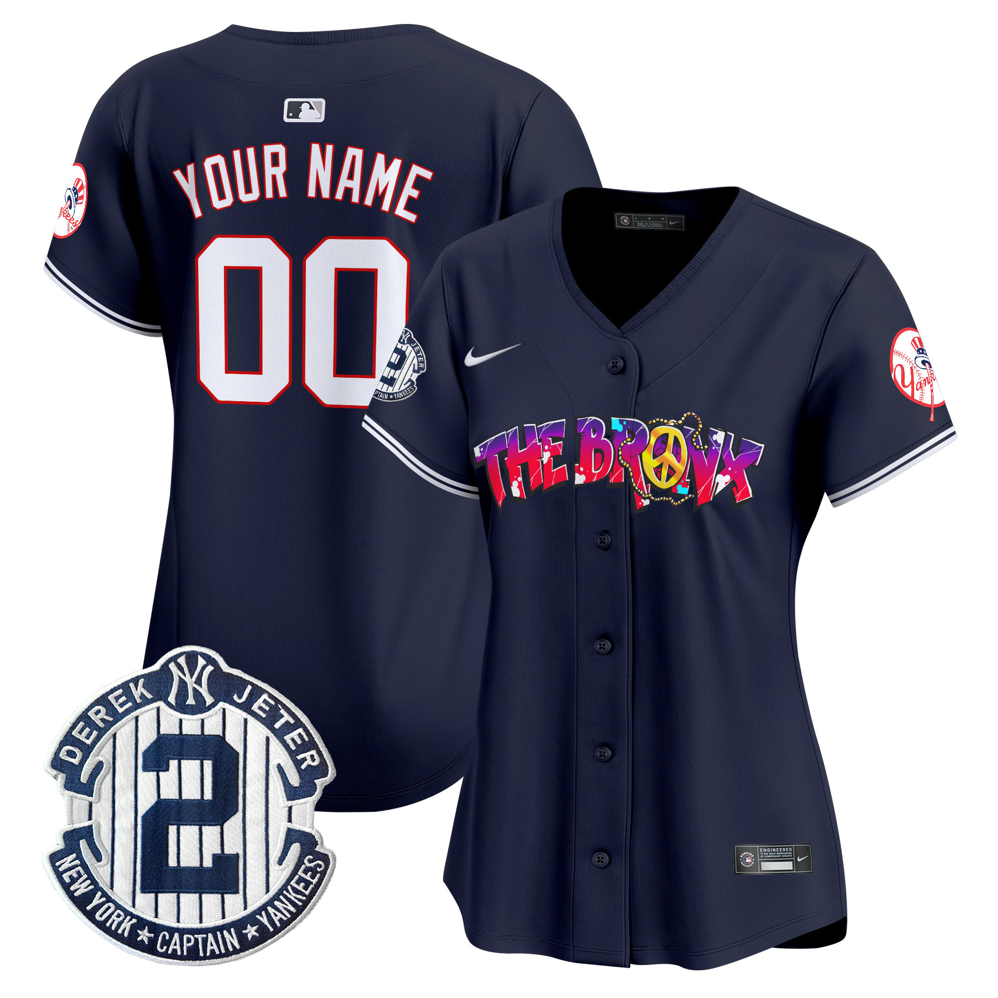 New York Yankees The Bronx Graffiti Vapor Premier Limited Custom Jersey V7 - All Stitched