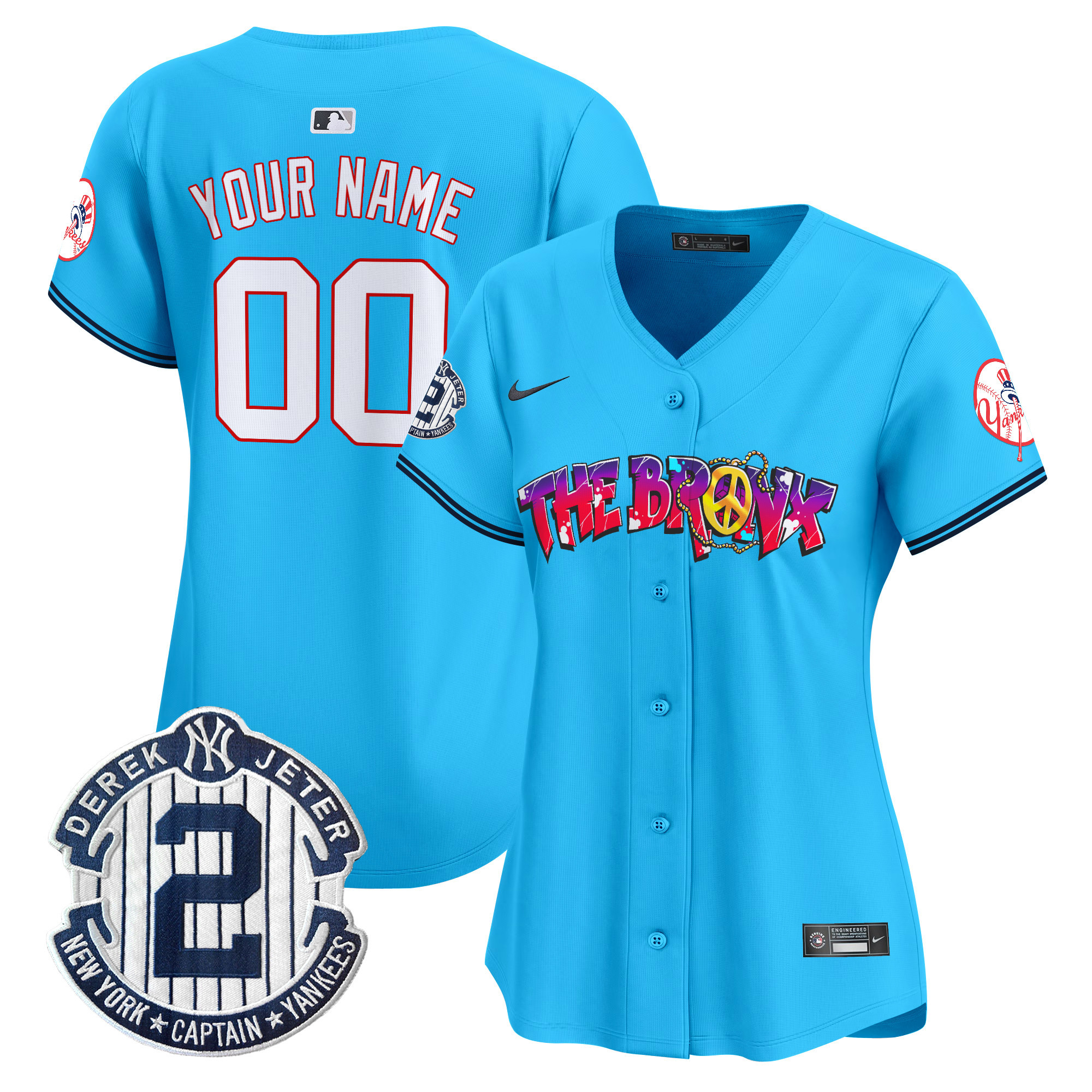 New York Yankees The Bronx Graffiti Vapor Premier Limited Custom Jersey V7 - All Stitched