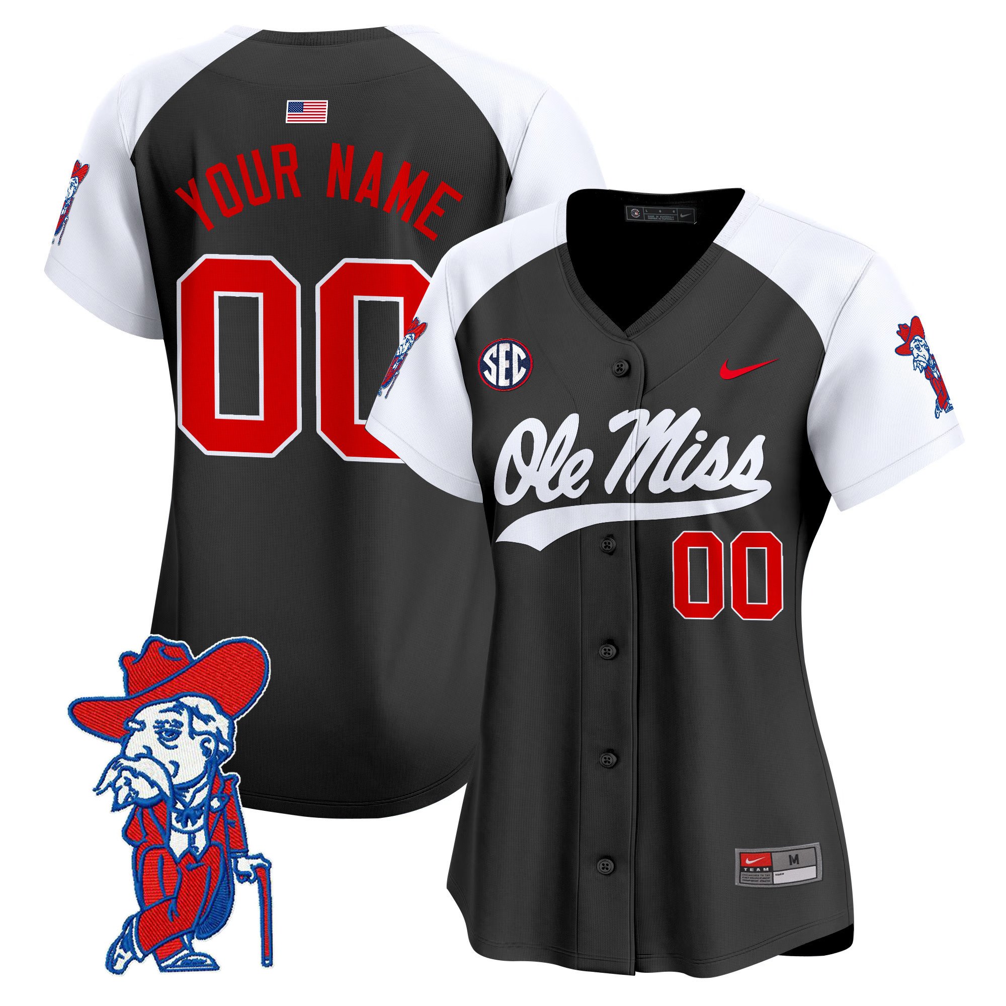 Ole Miss Rebels 2024 Vapor Baseball Custom Jersey - All Stitched