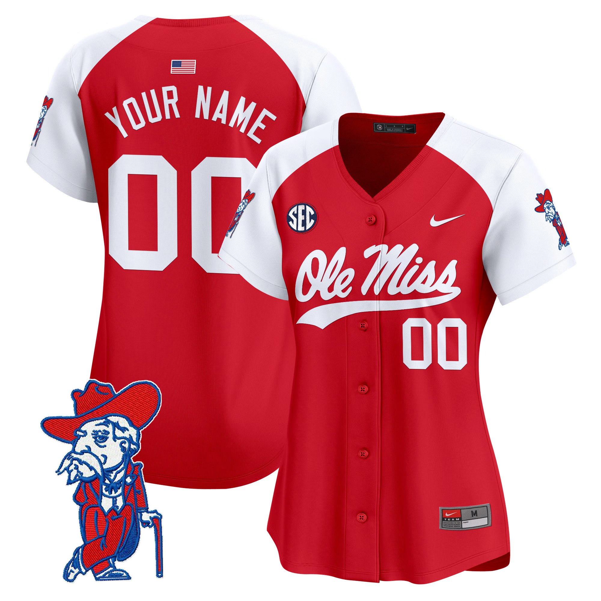 Ole Miss Rebels 2024 Vapor Baseball Custom Jersey - All Stitched