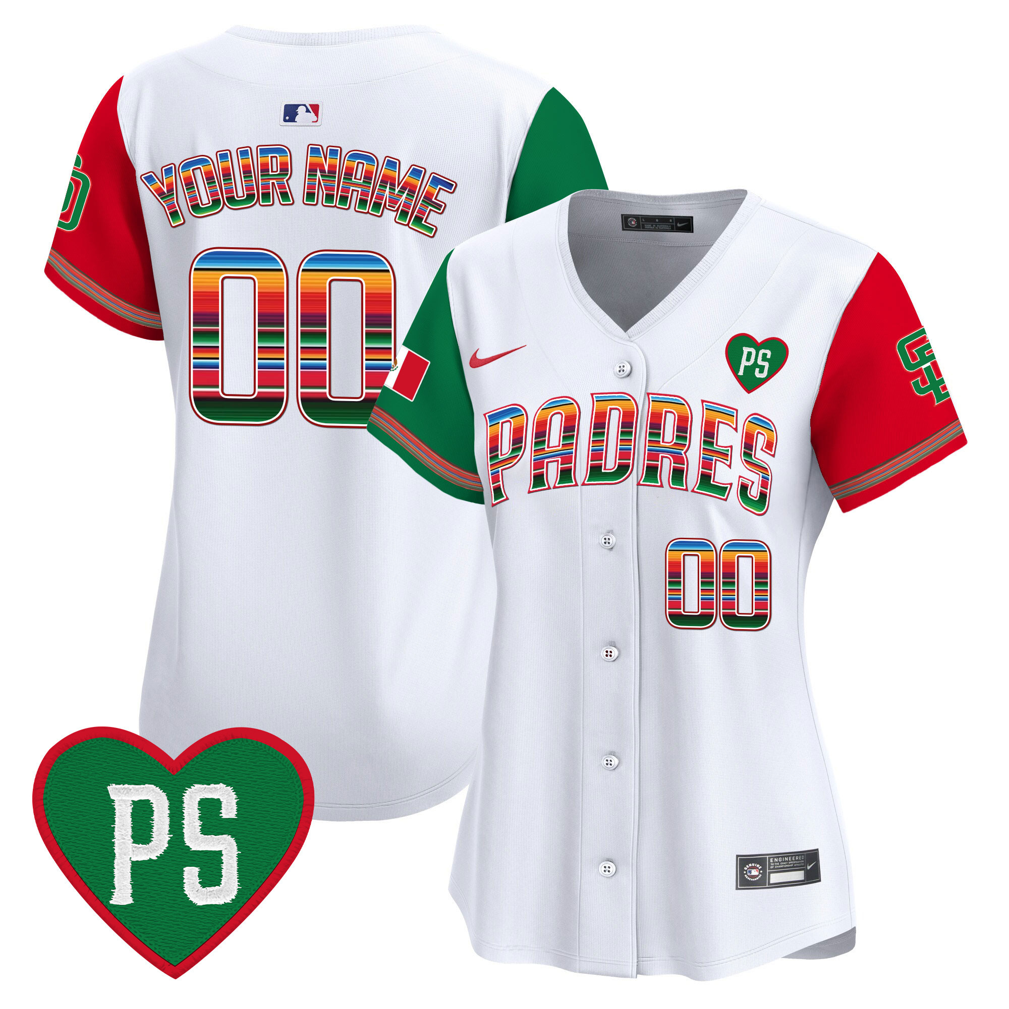 Padres Mexico “For Peter” Patch Vapor Premier Limited Custom Jersey – All Stitched