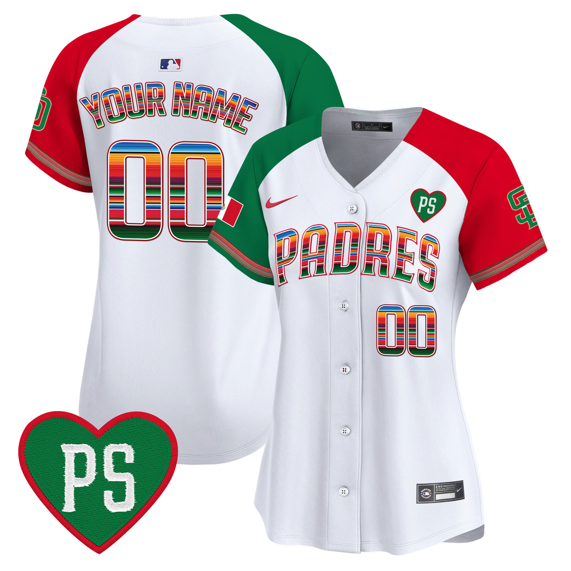 Padres Mexico “For Peter” Patch Vapor Premier Limited Custom Jersey – All Stitched