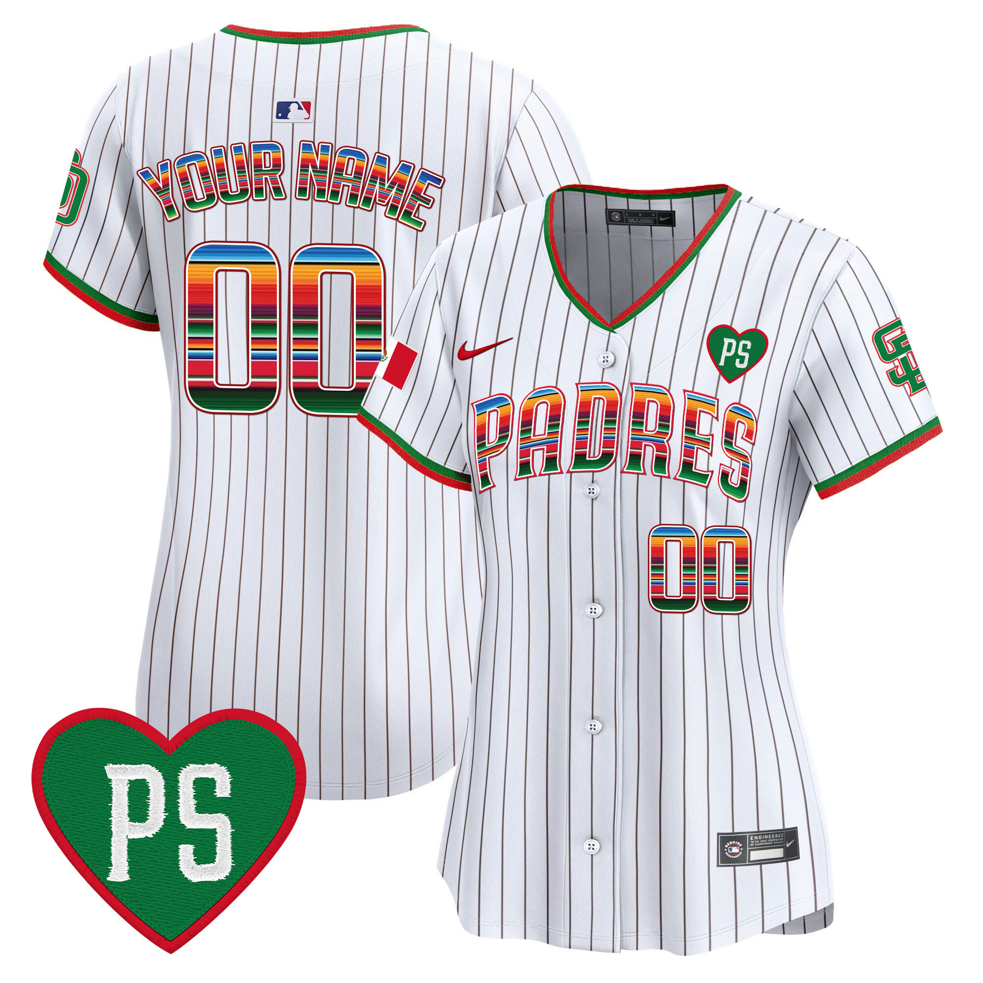 Padres Mexico “For Peter” Patch Vapor Premier Limited Custom Jersey – All Stitched