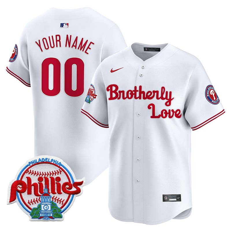 Phillies Brotherly Love Vapor Premier Limited Custom Jersey - All Stitched