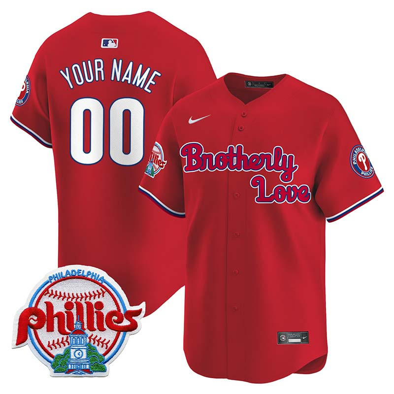 Phillies Brotherly Love Vapor Premier Limited Custom Jersey - All Stitched