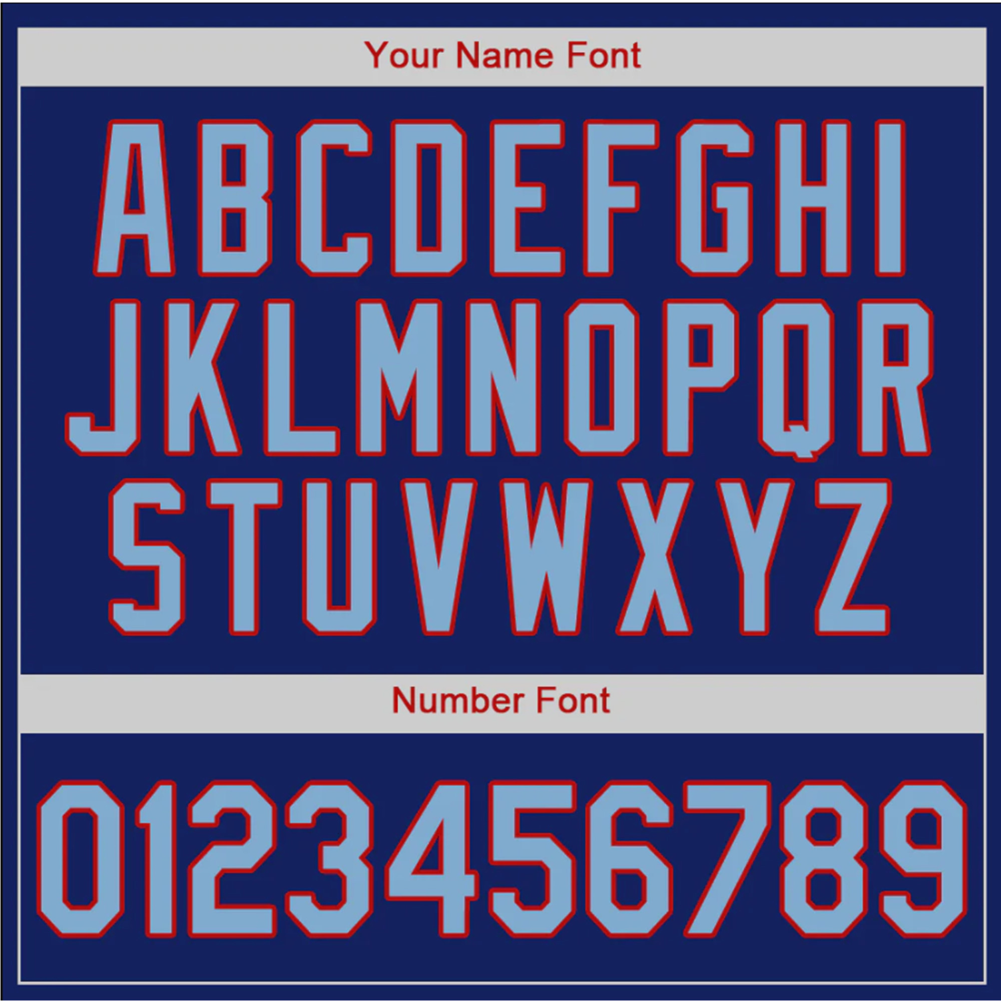 Royal Light Blue-Red Custom Baseball Jersey