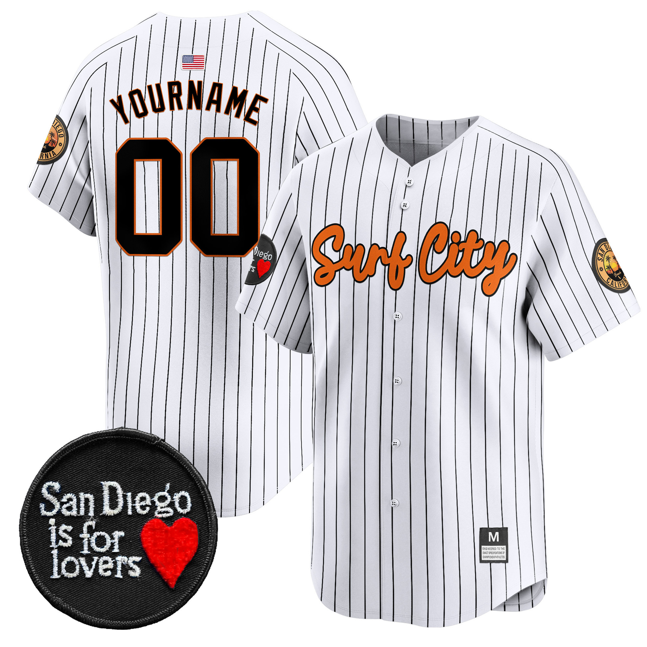 San Diego Is For Lovers Patch Vapor Premier Limited Jersey - All Stitched