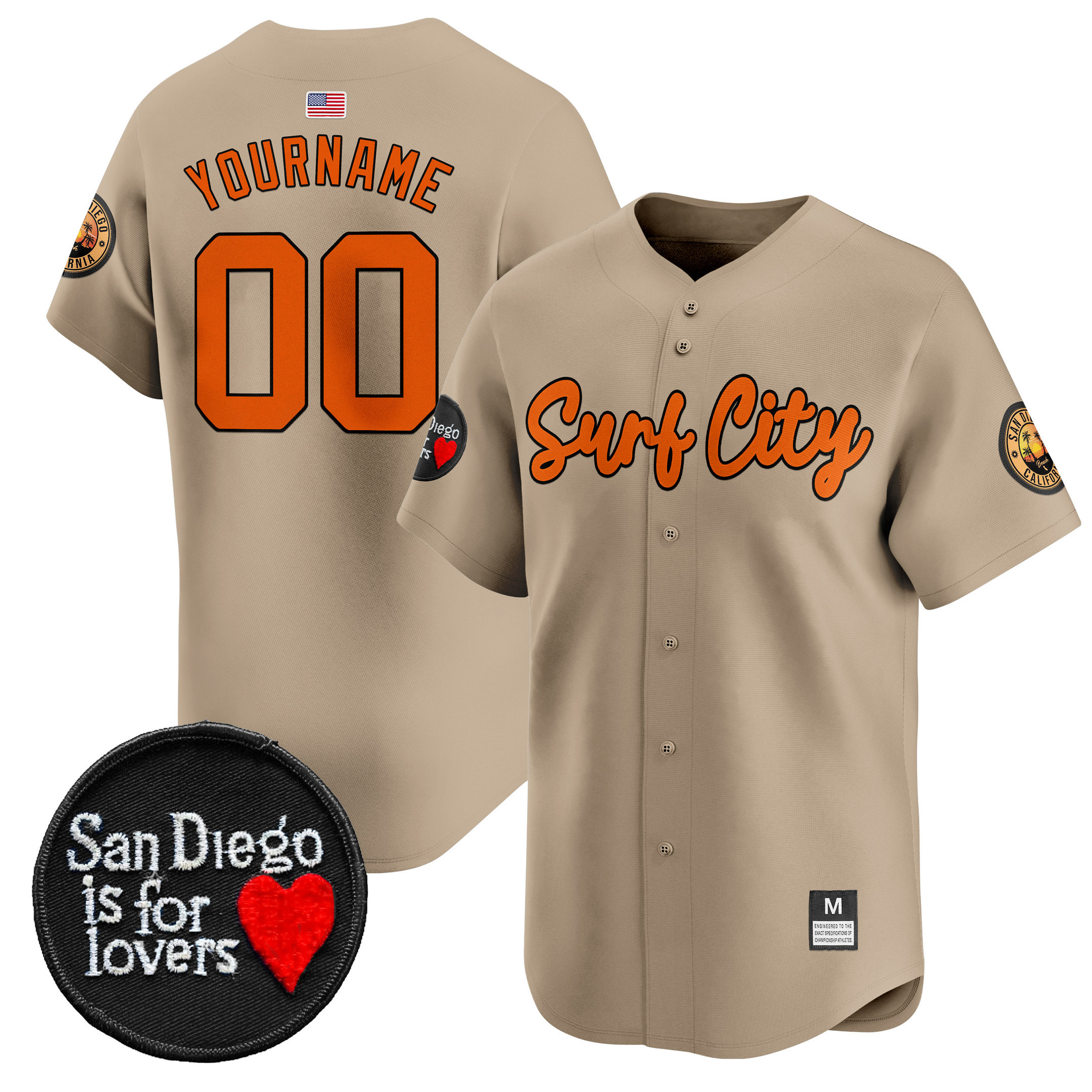 San Diego Is For Lovers Patch Vapor Premier Limited Jersey - All Stitched