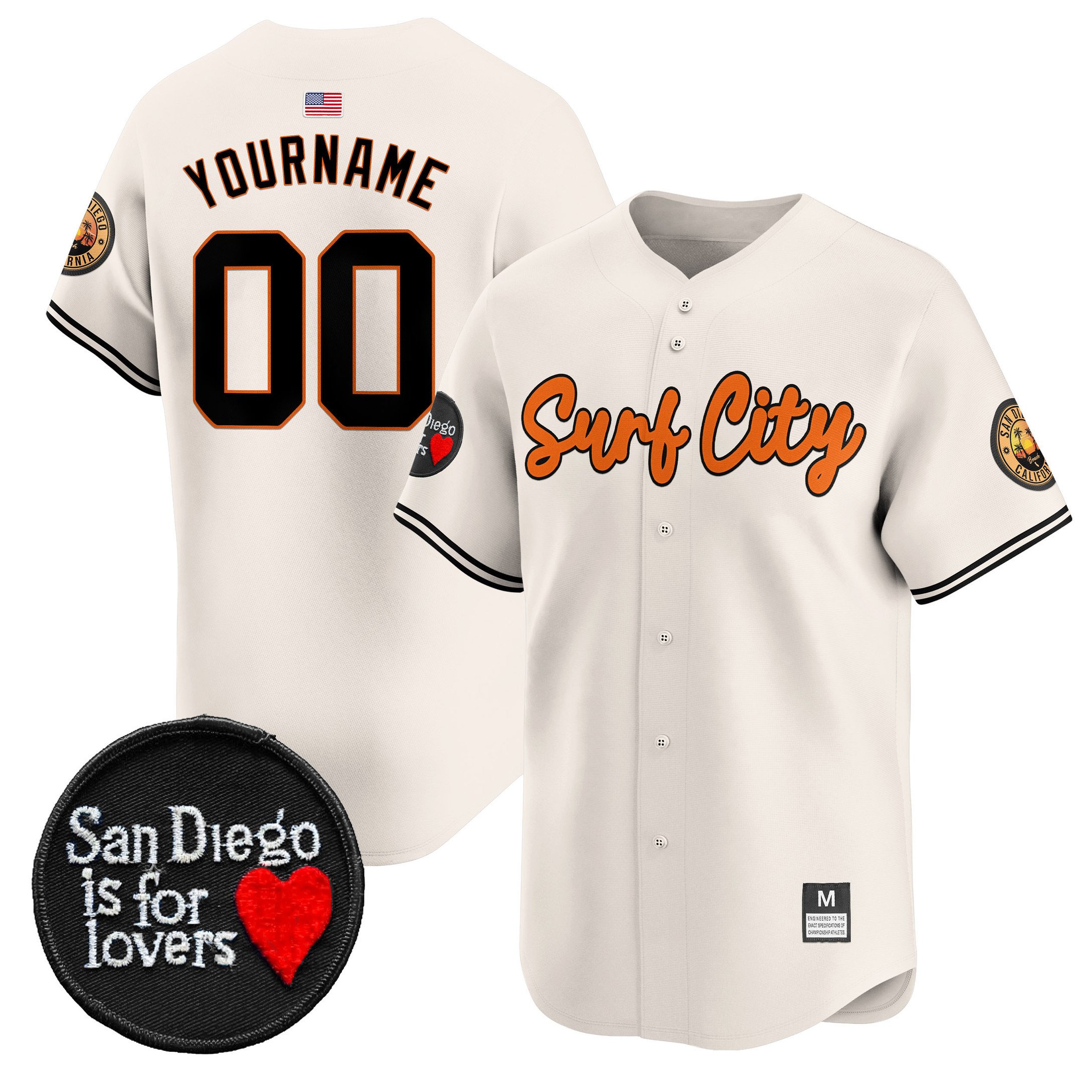 San Diego Is For Lovers Patch Vapor Premier Limited Jersey - All Stitched