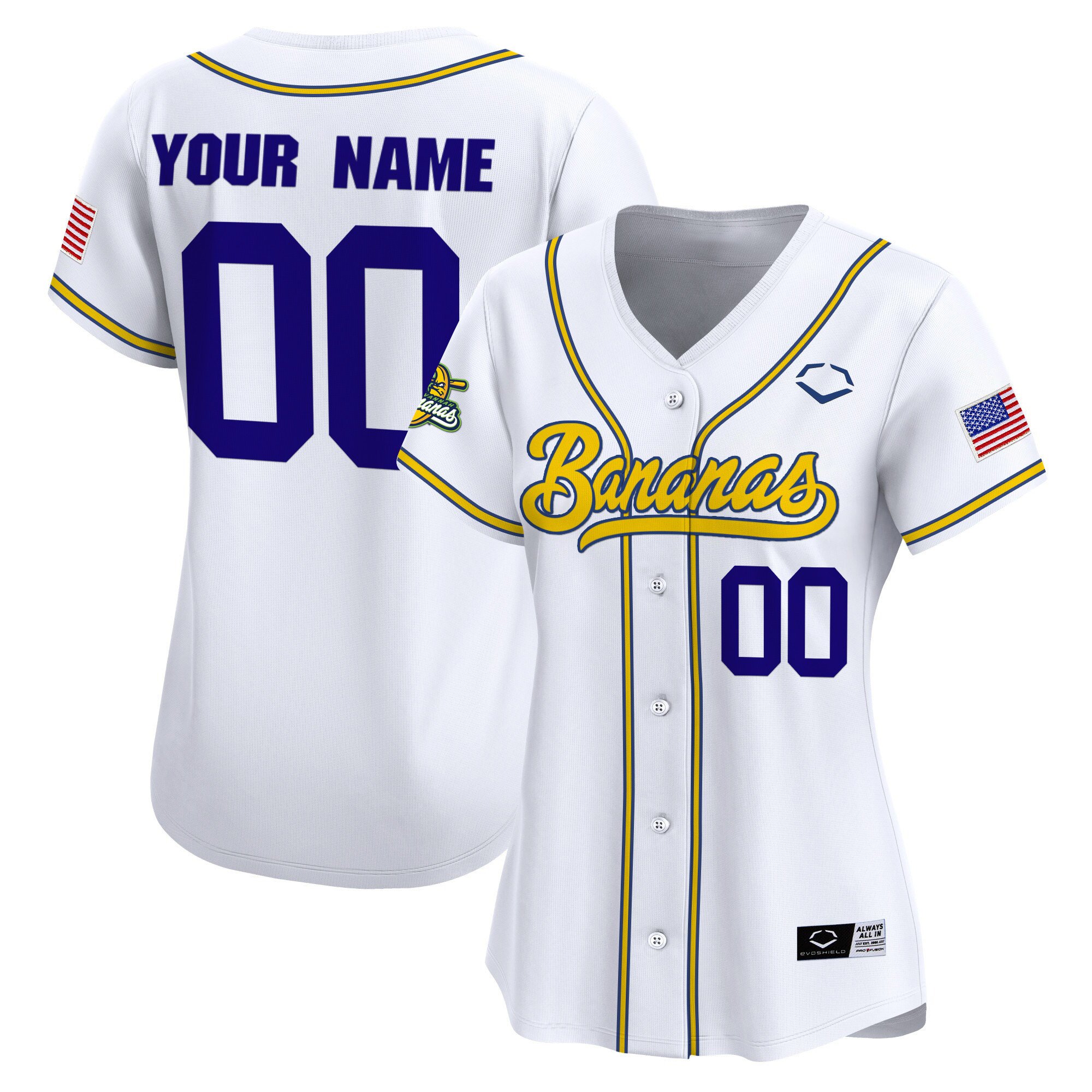 Savannah Bananas Vapor Premier Limited Custom Jersey - All stitched