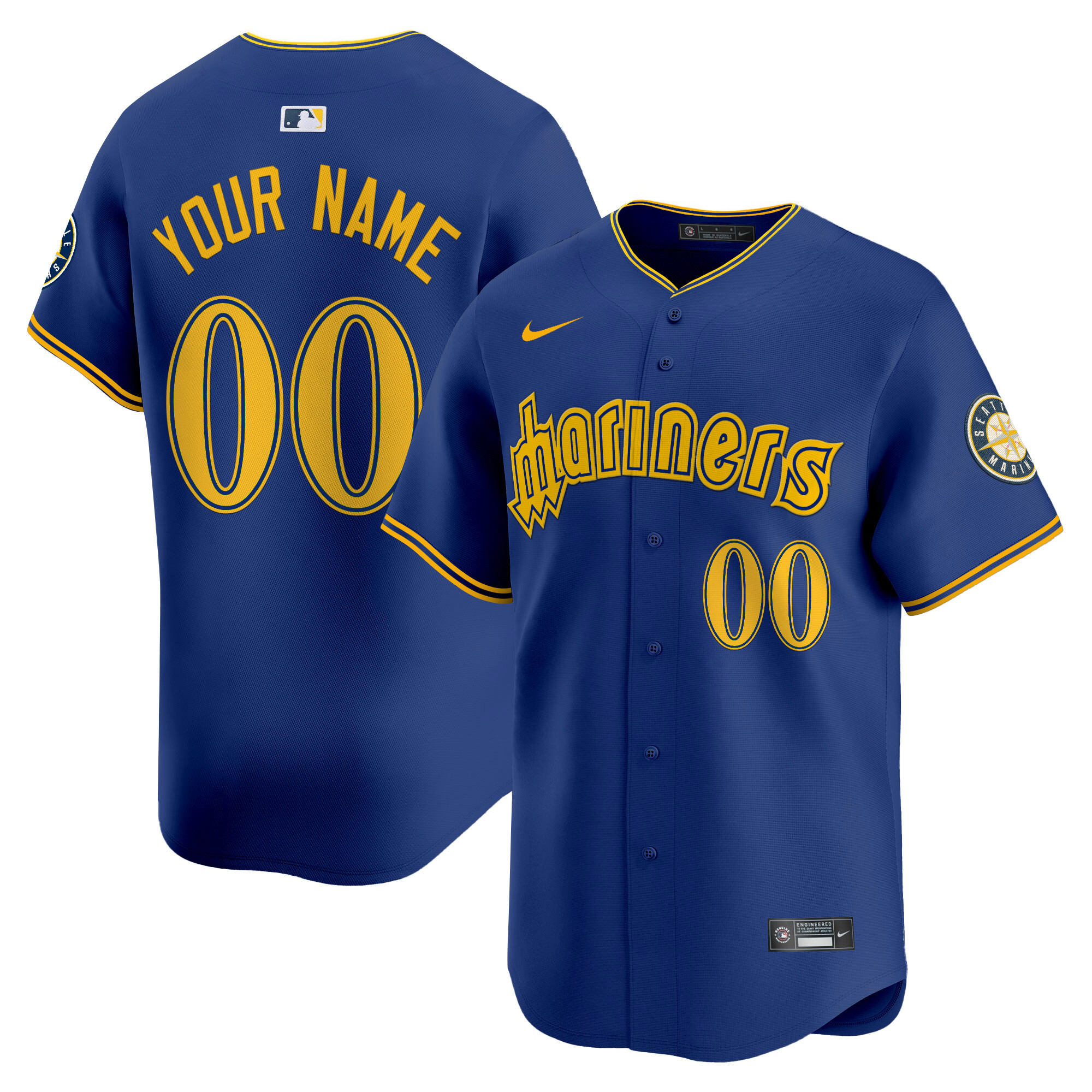 Seattle Mariners 2025 Vapor Premier Limited Custom Jersey - All Stitched