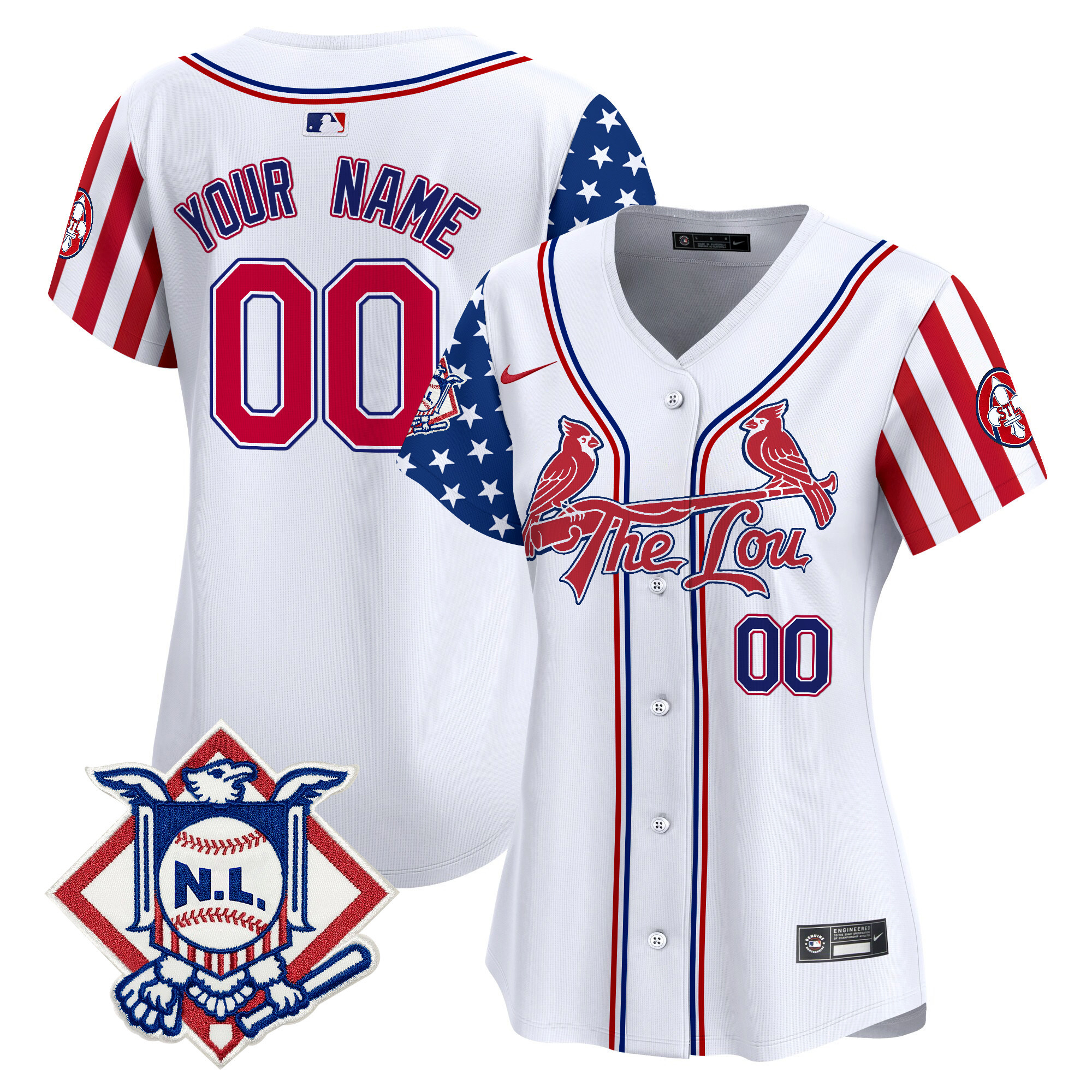 St. Louis Cardinals 2024 Fourth of July Vapor Premier Limited Custom Jersey - All Stitched