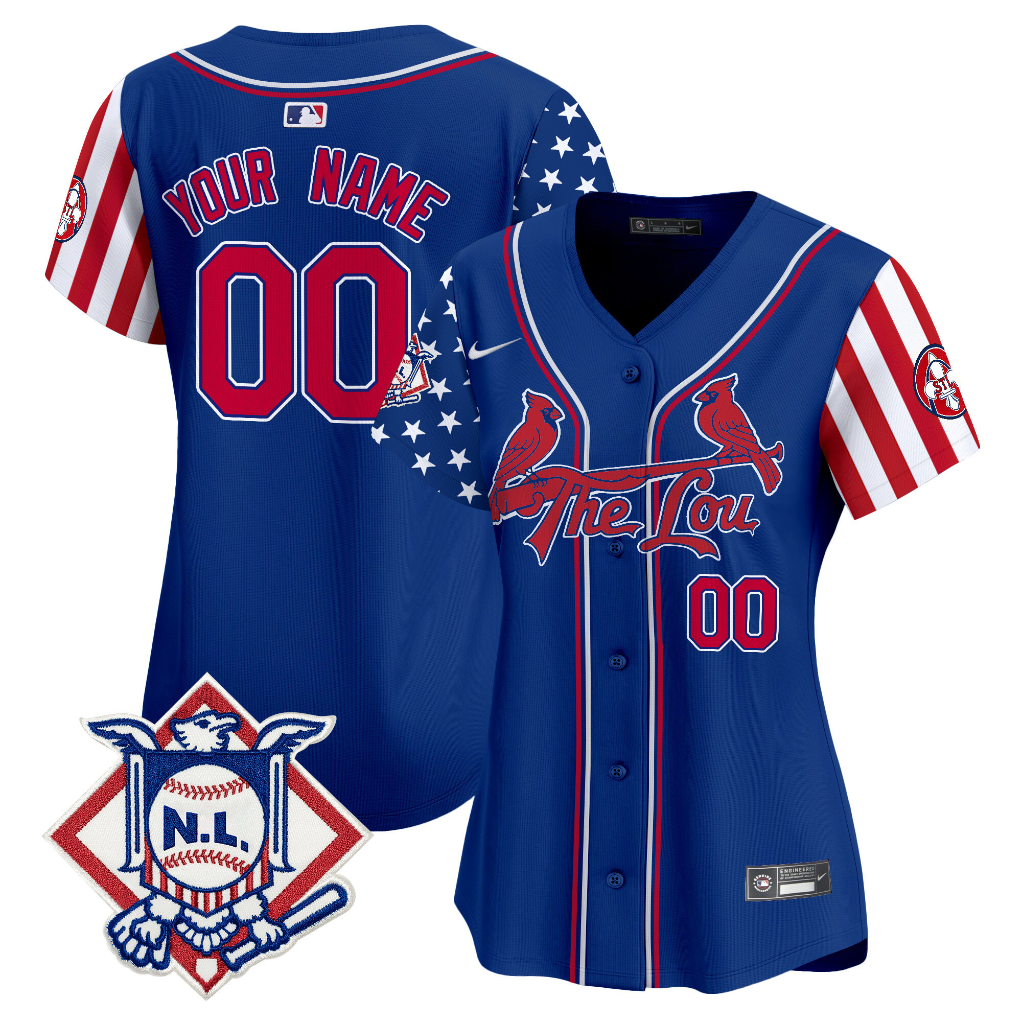 St. Louis Cardinals 2024 Fourth of July Vapor Premier Limited Custom Jersey - All Stitched
