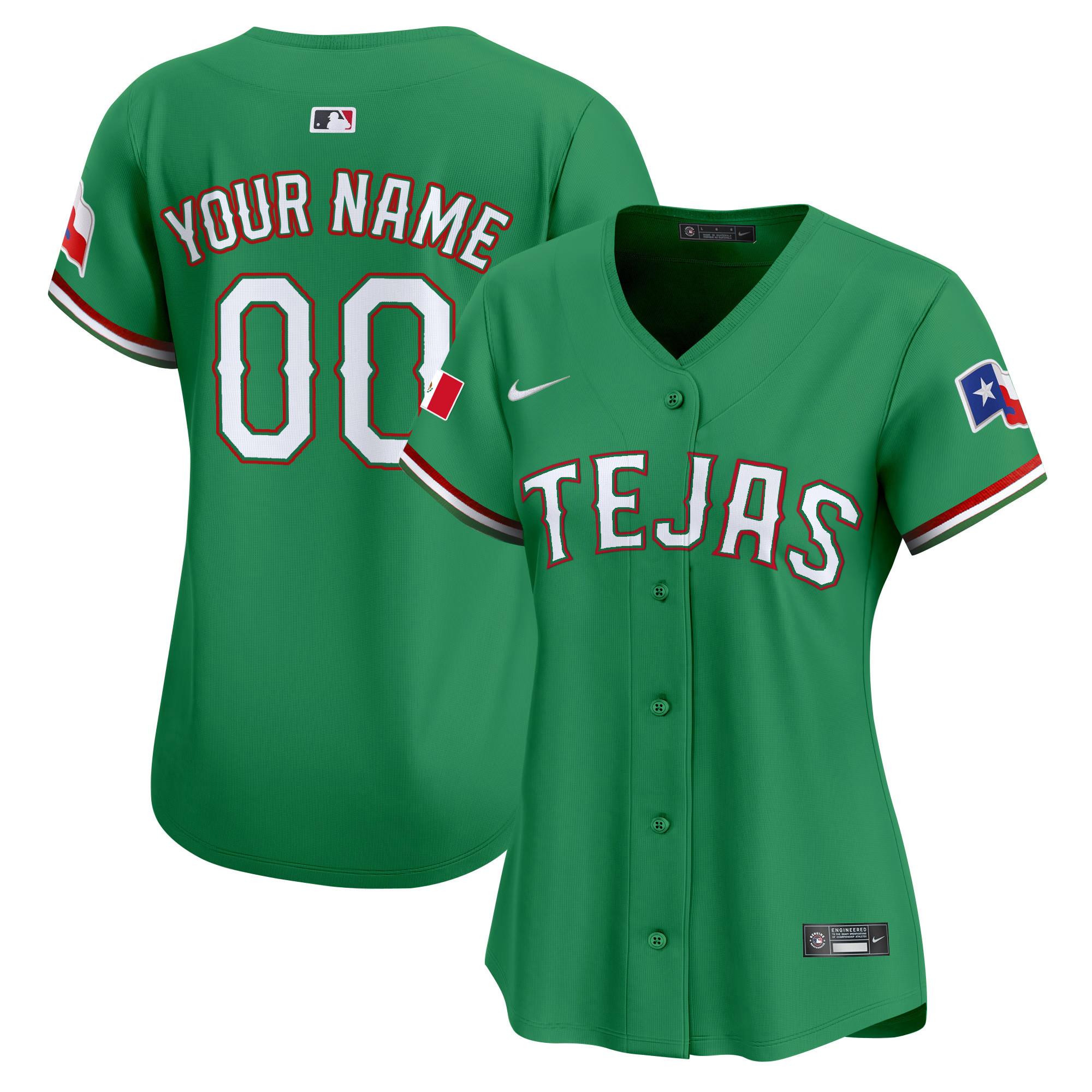 Texas Rangers Mexico Vapor Premier Limited Custom Jersey - All Stitched