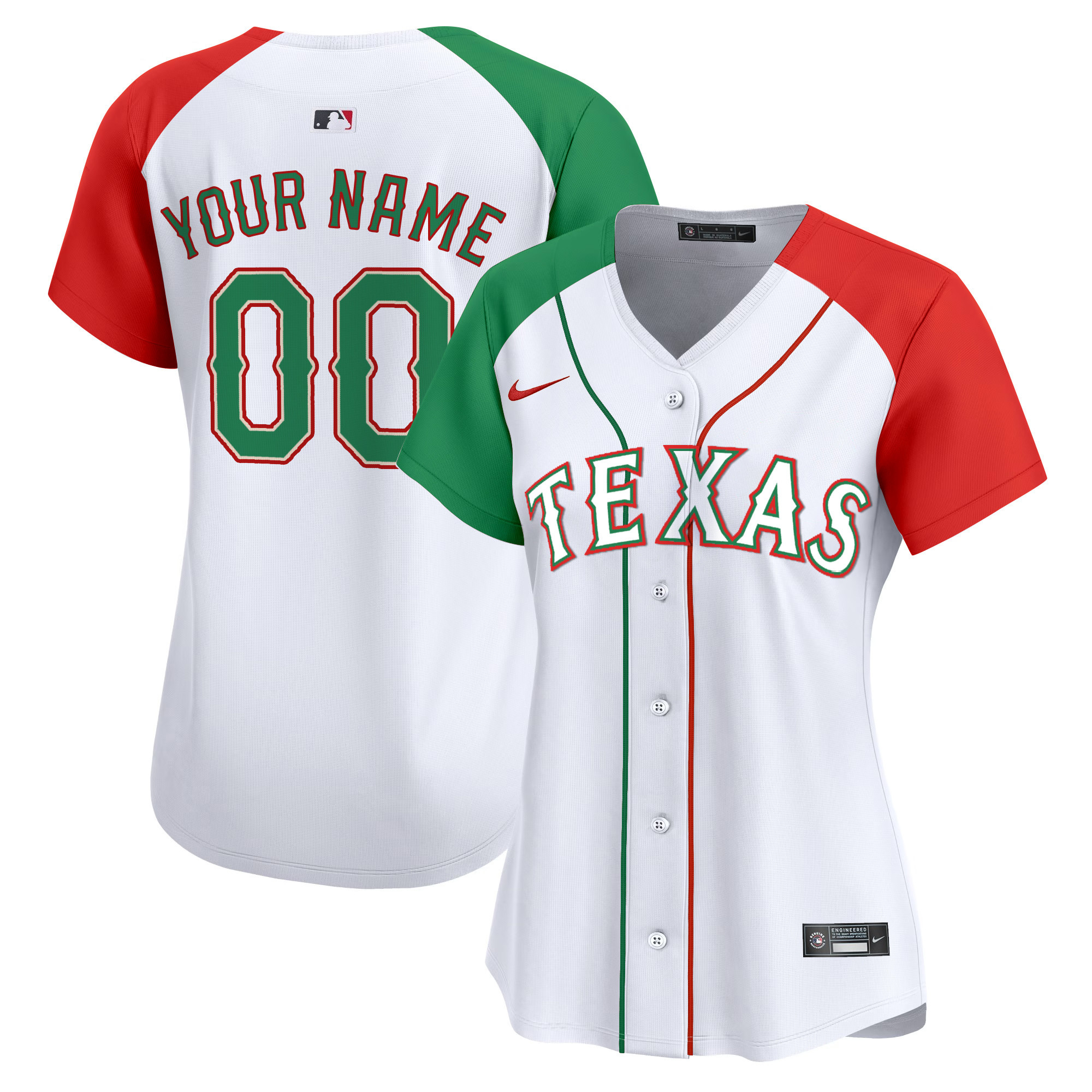 Texas Rangers Mexico Vapor Premier Limited Custom Jersey - All Stitched