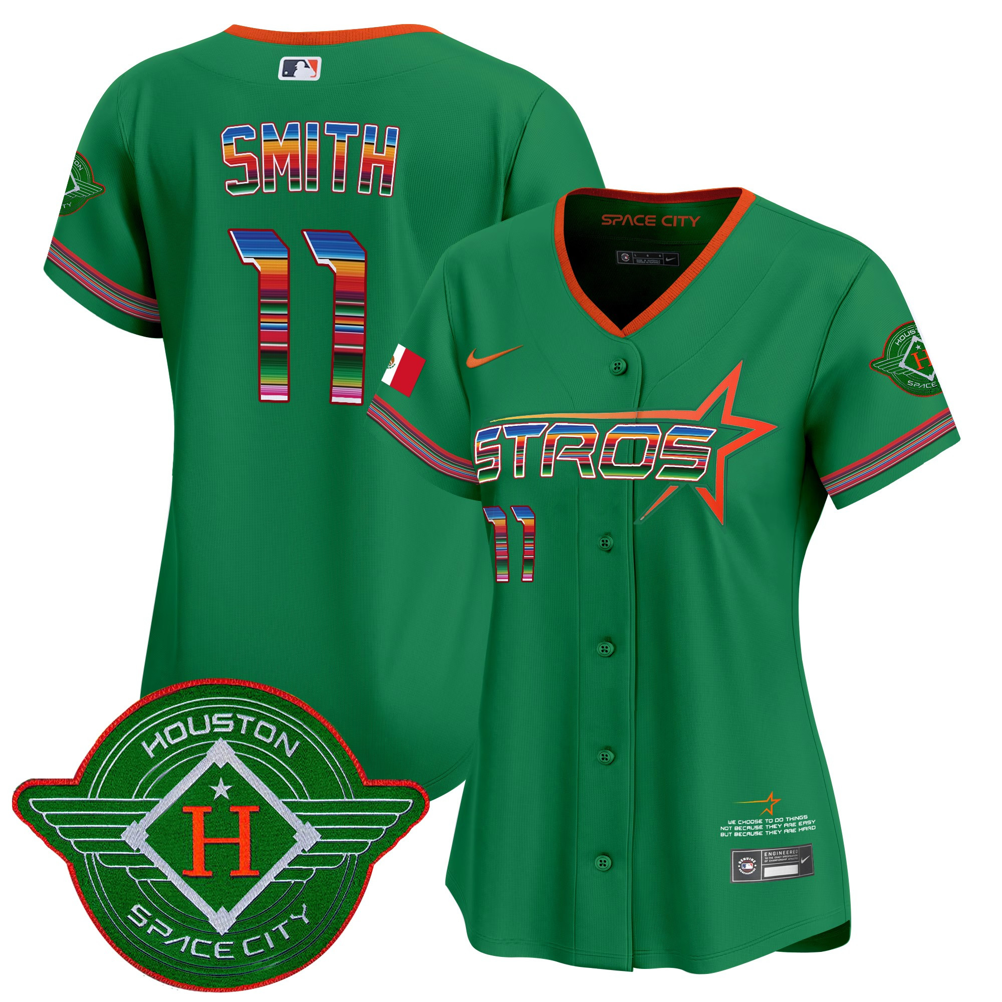 Women's Astros 2025 City Connect Mexico Vapor Premier Limited Jersey - All Stitched