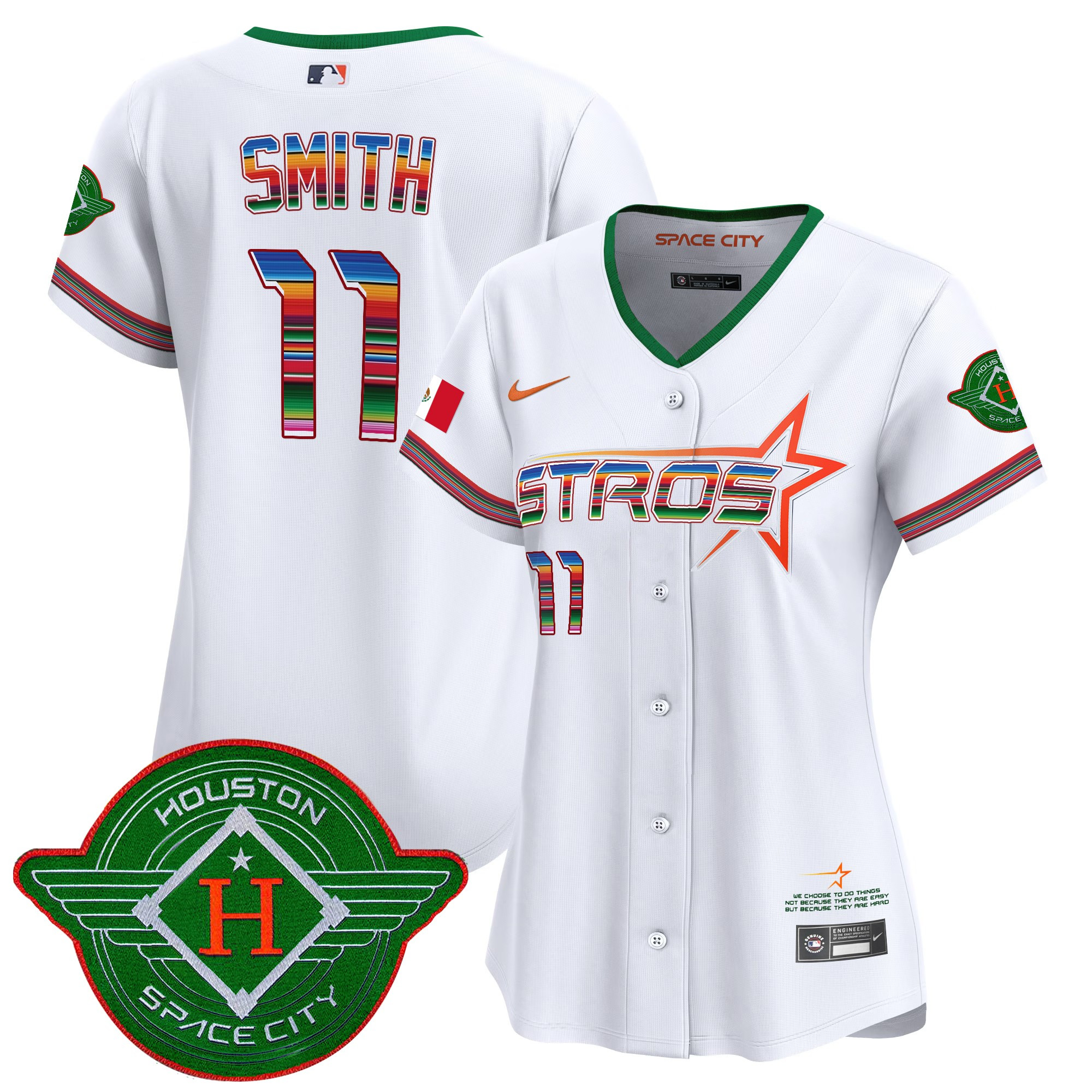 Women's Astros 2025 City Connect Mexico Vapor Premier Limited Jersey - All Stitched