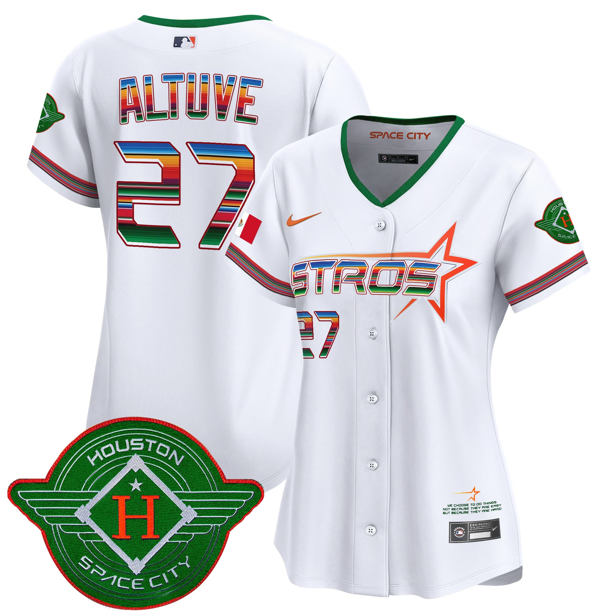 Women's Astros 2025 City Connect Mexico Vapor Premier Limited Jersey - All Stitched