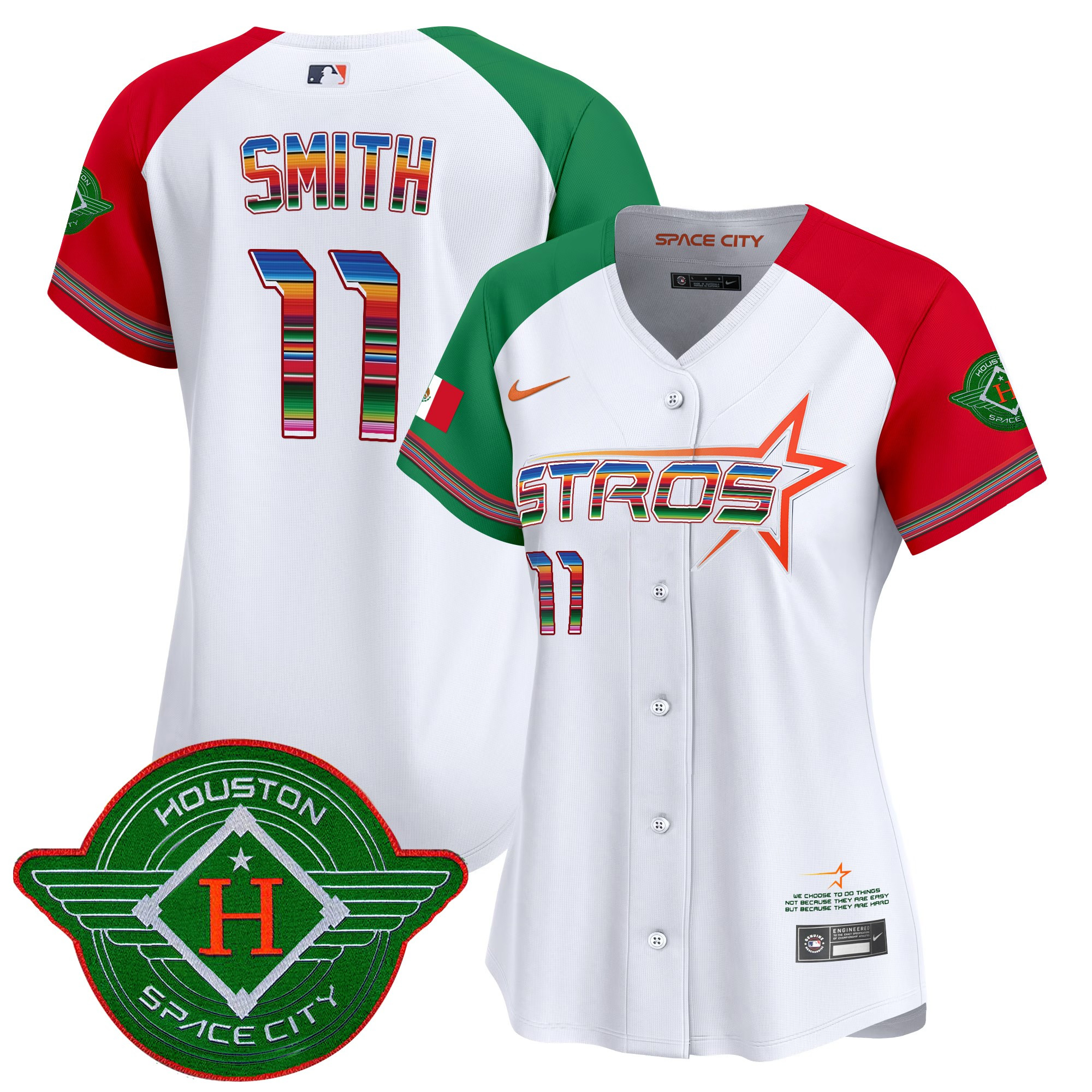 Women's Astros 2025 City Connect Mexico Vapor Premier Limited Jersey - All Stitched