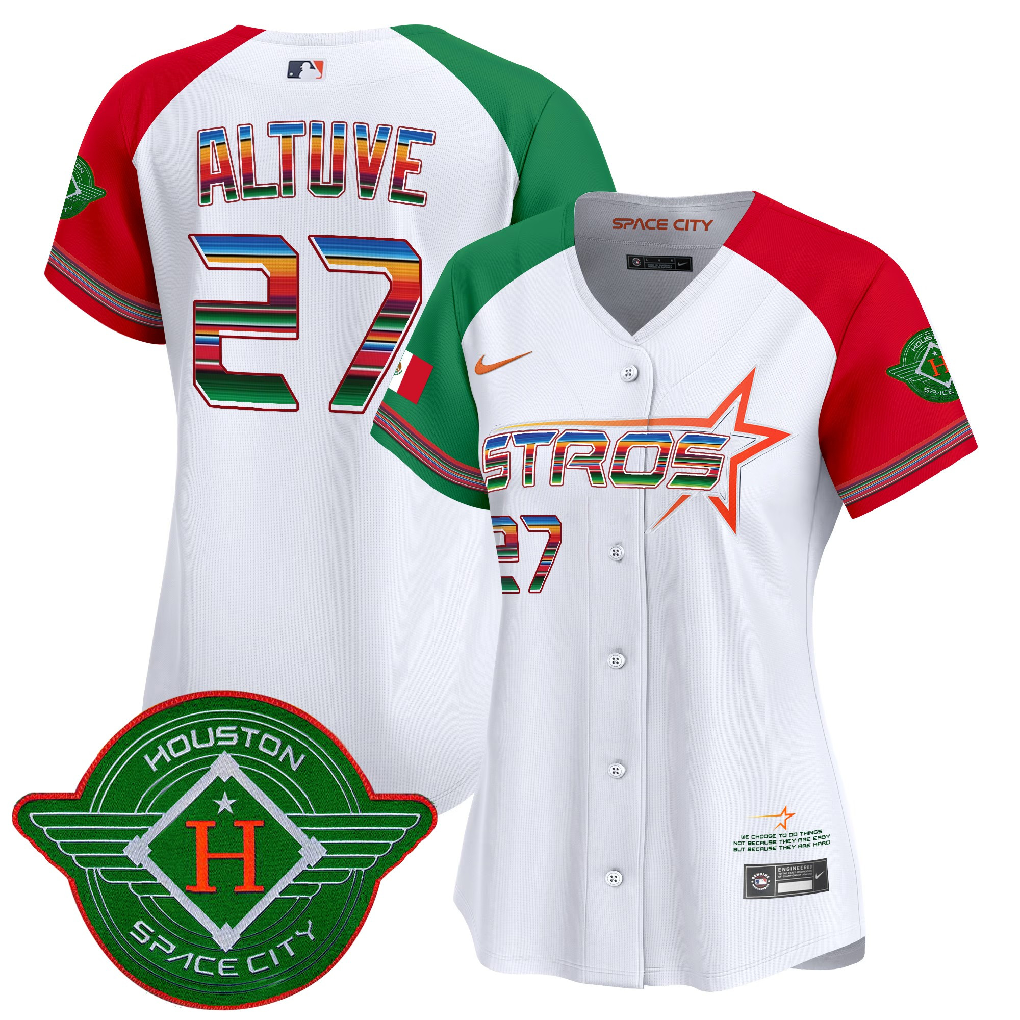 Women's Astros 2025 City Connect Mexico Vapor Premier Limited Jersey - All Stitched