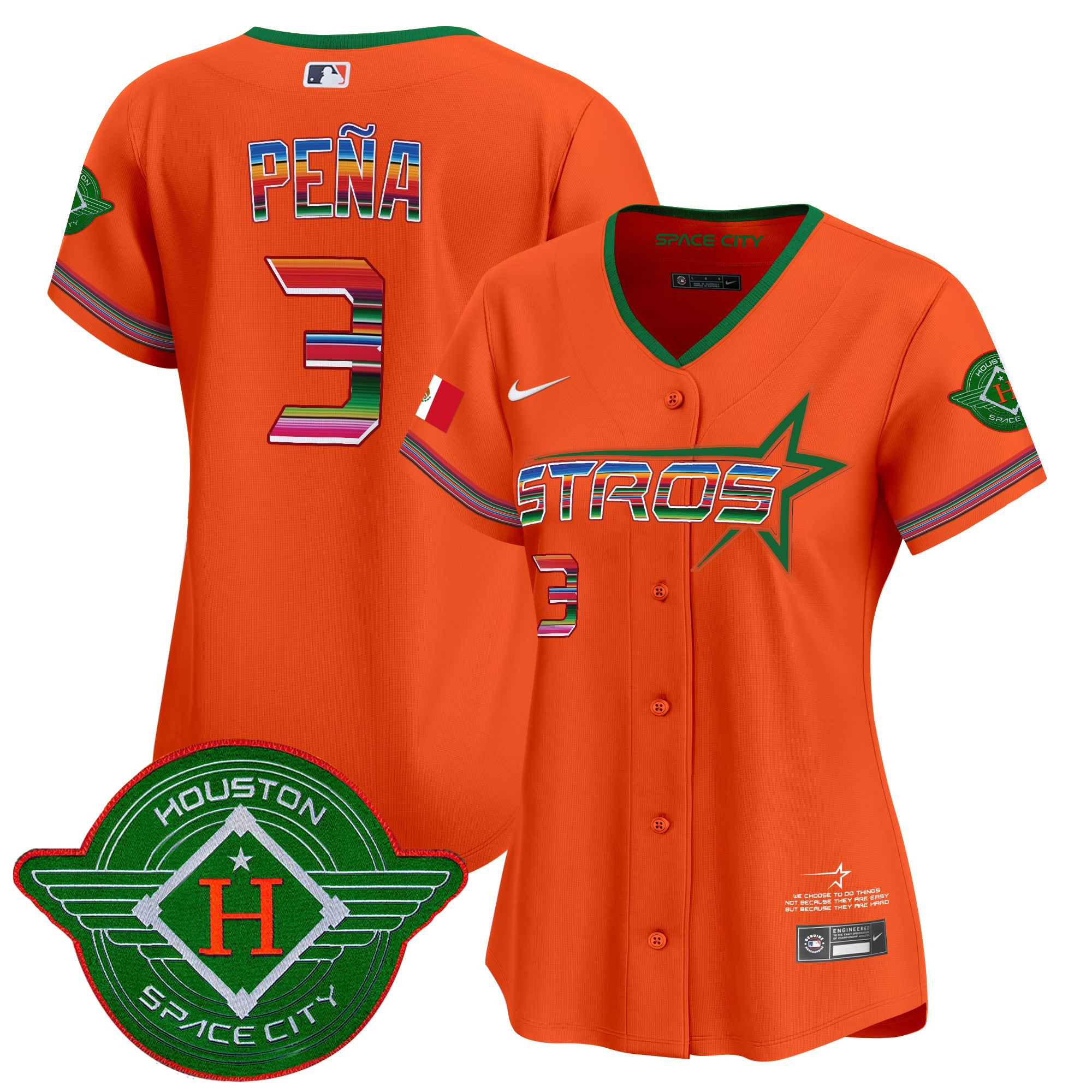 Women's Astros 2025 City Connect Mexico Vapor Premier Limited Jersey - All Stitched