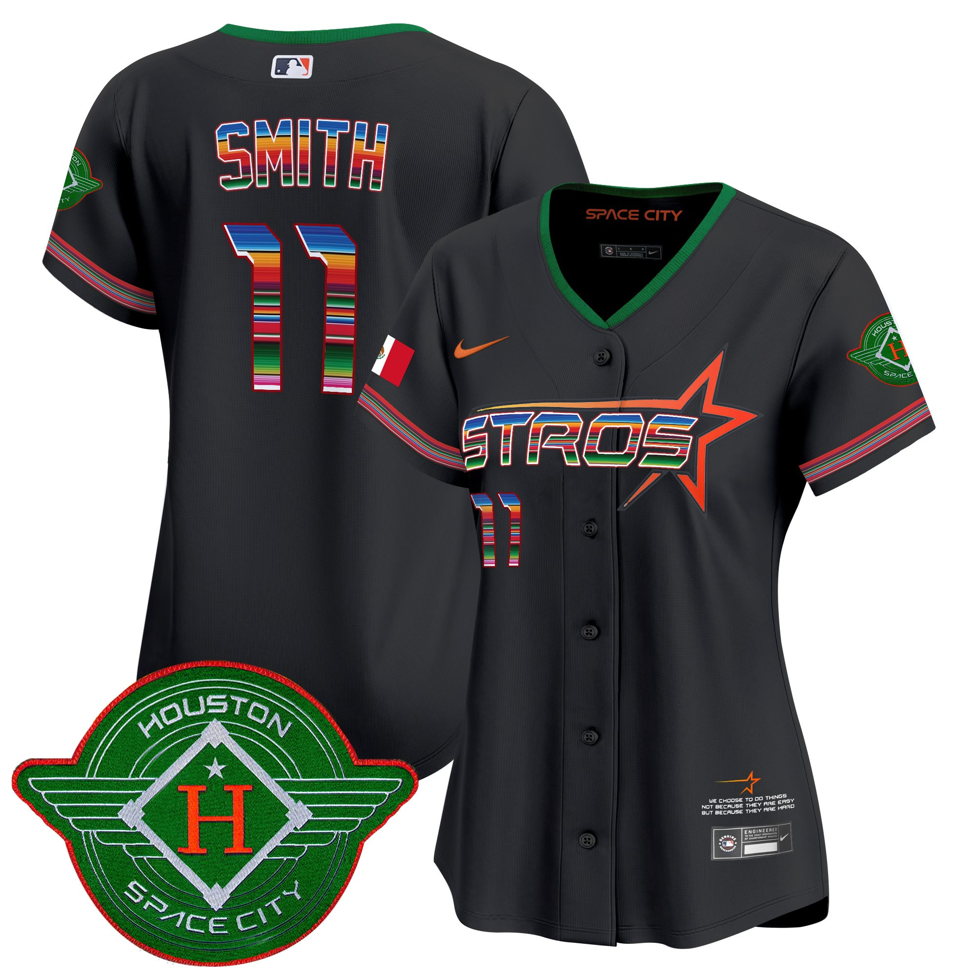 Women's Astros 2025 City Connect Mexico Vapor Premier Limited Jersey - All Stitched