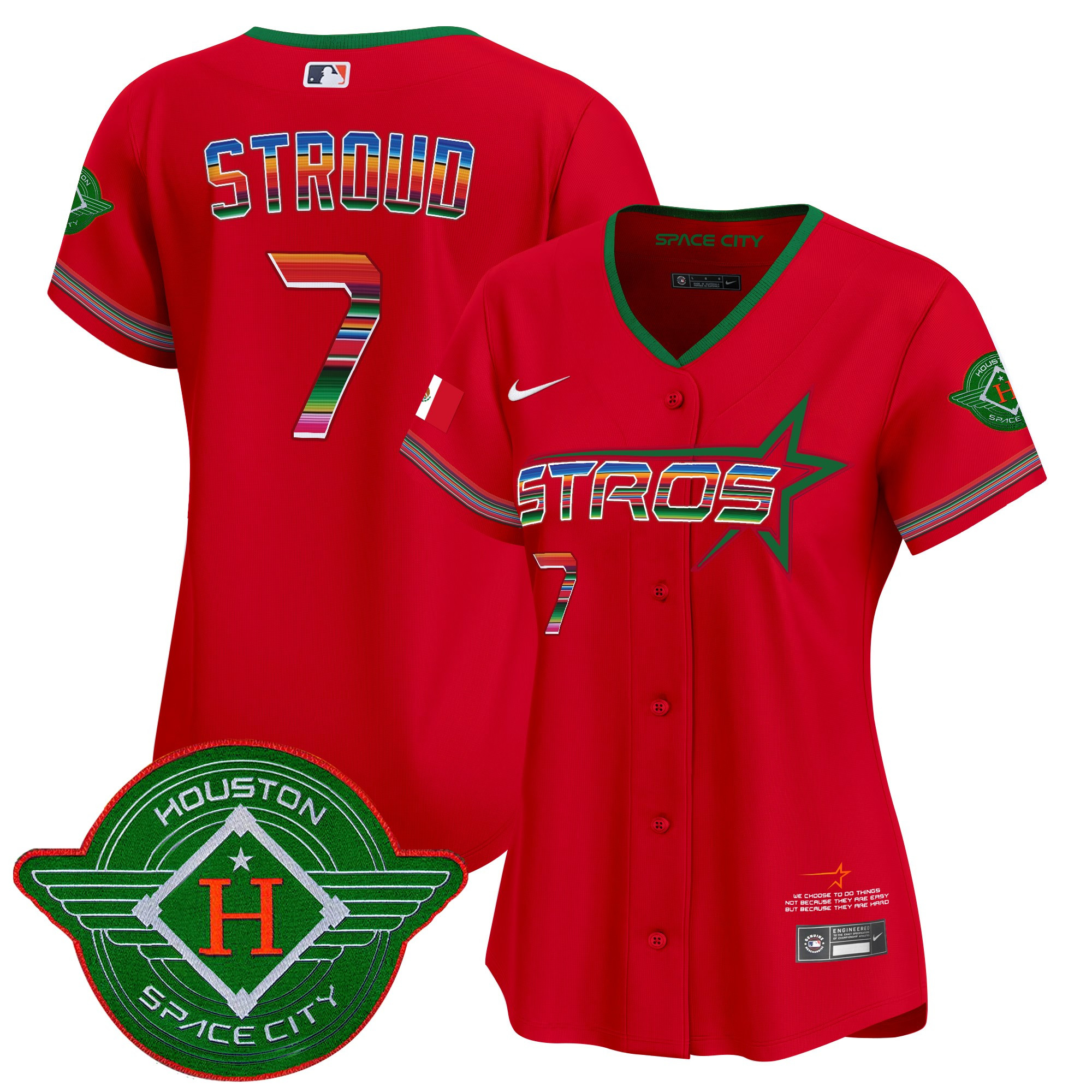 Women's Astros 2025 City Connect Mexico Vapor Premier Limited Jersey - All Stitched