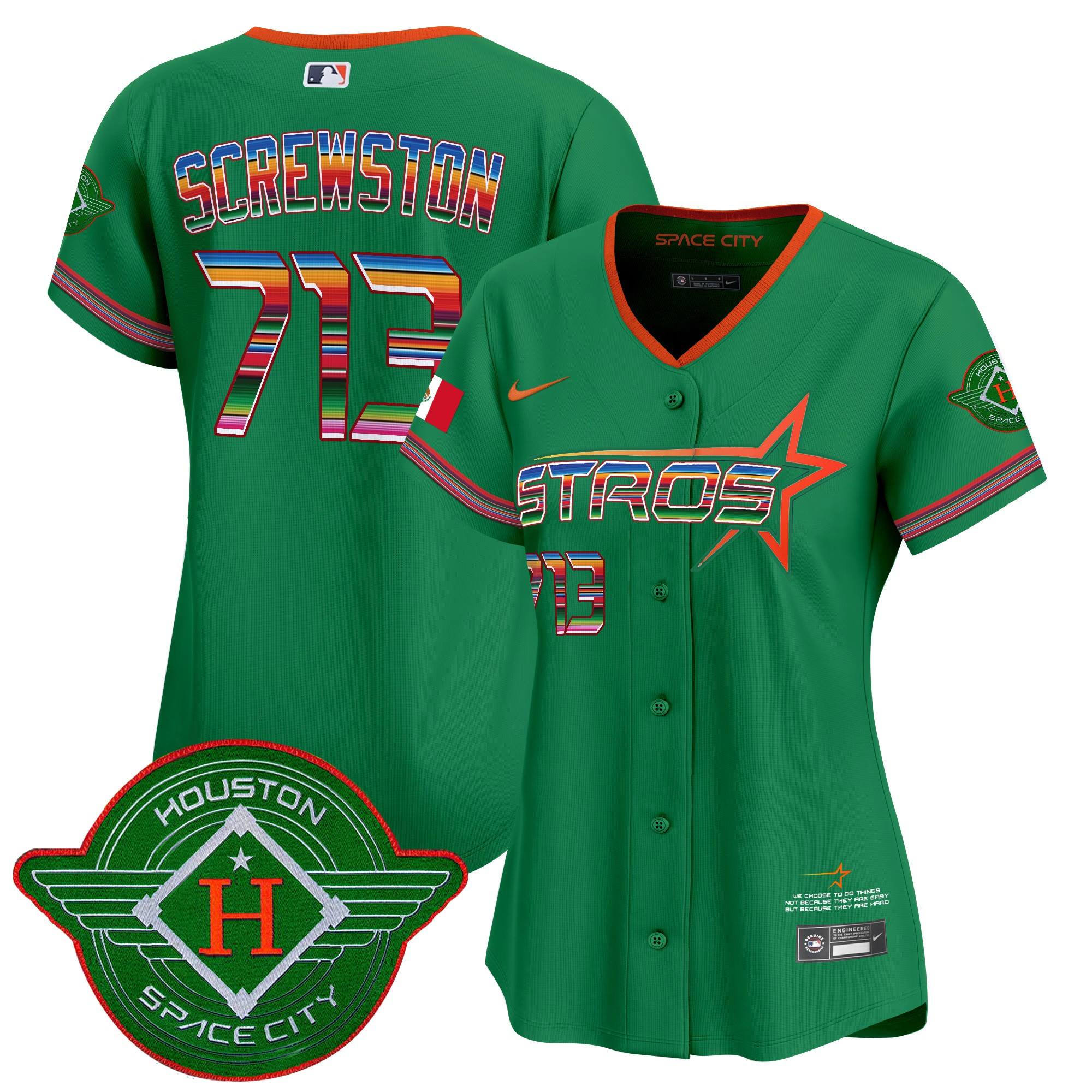 Women's Astros 2025 City Connect Mexico Vapor Premier Limited Jersey - All Stitched