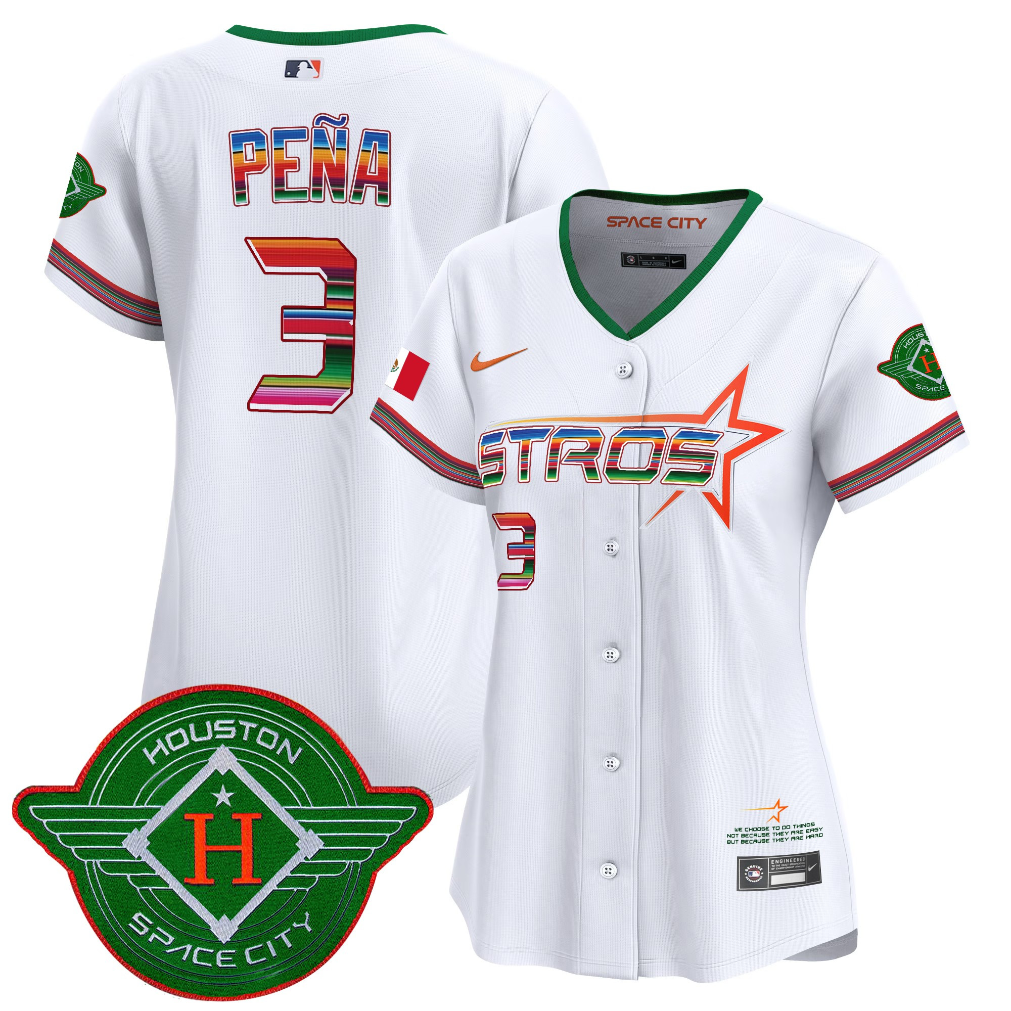 Women's Astros 2025 City Connect Mexico Vapor Premier Limited Jersey - All Stitched