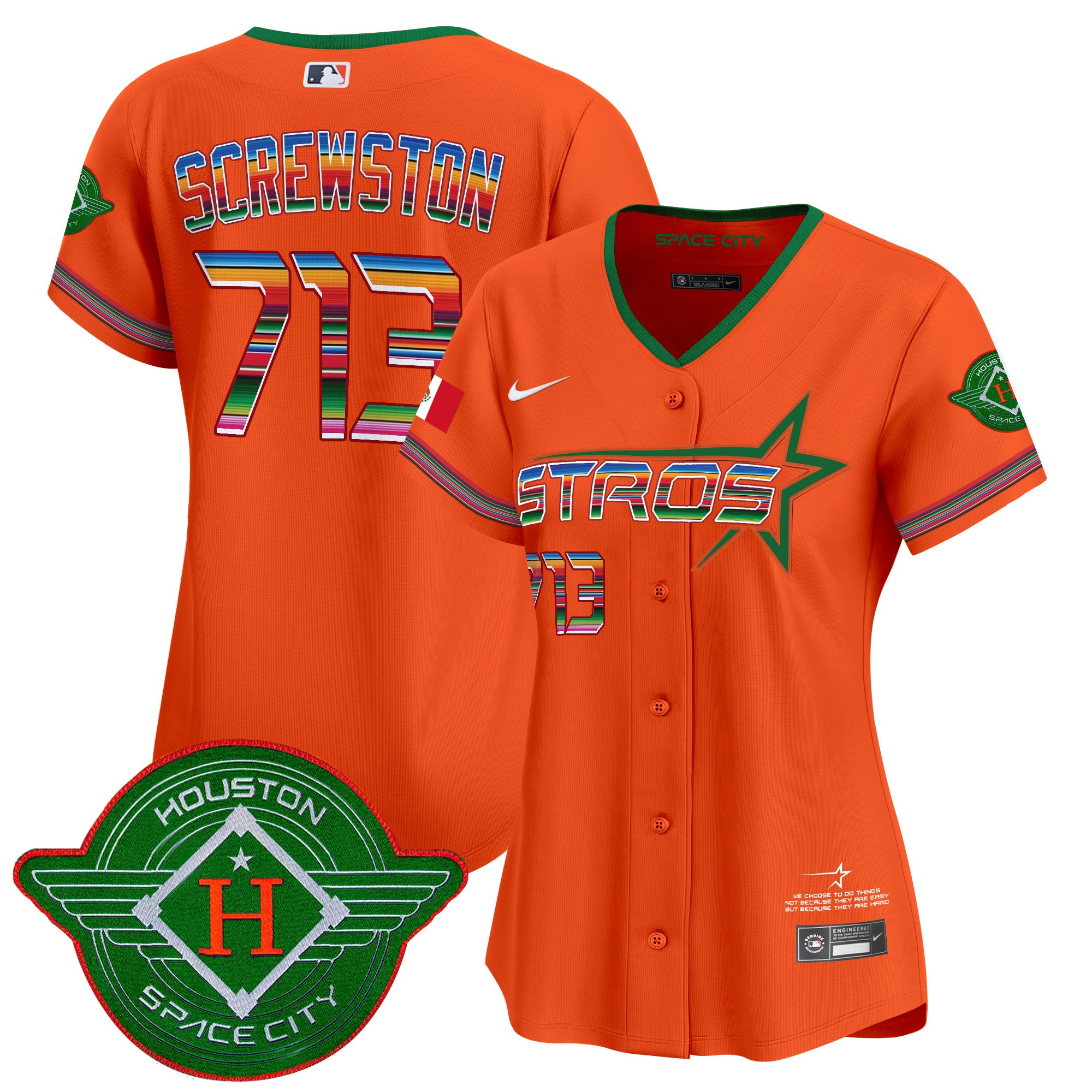 Women's Astros 2025 City Connect Mexico Vapor Premier Limited Jersey - All Stitched