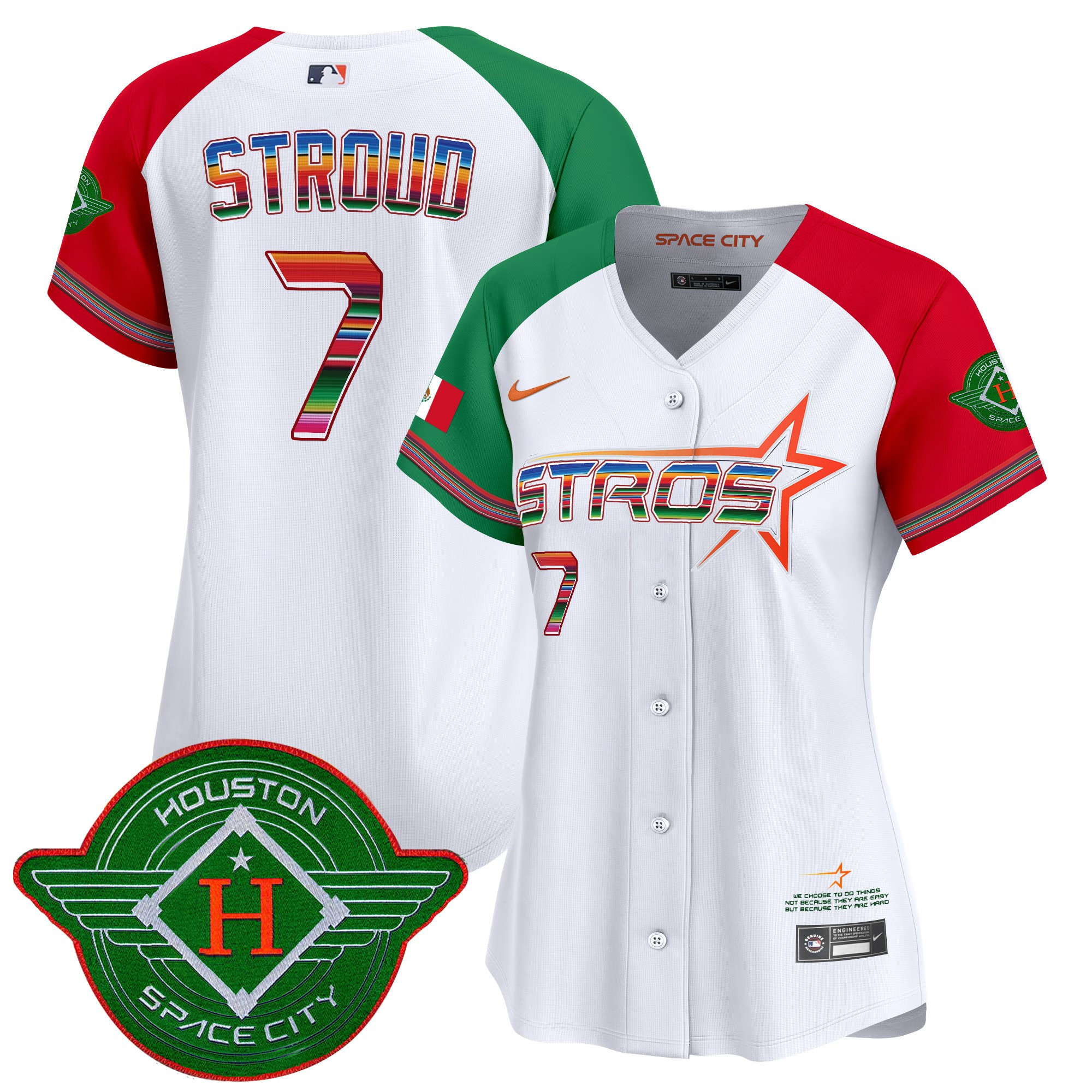 Women's Astros 2025 City Connect Mexico Vapor Premier Limited Jersey - All Stitched