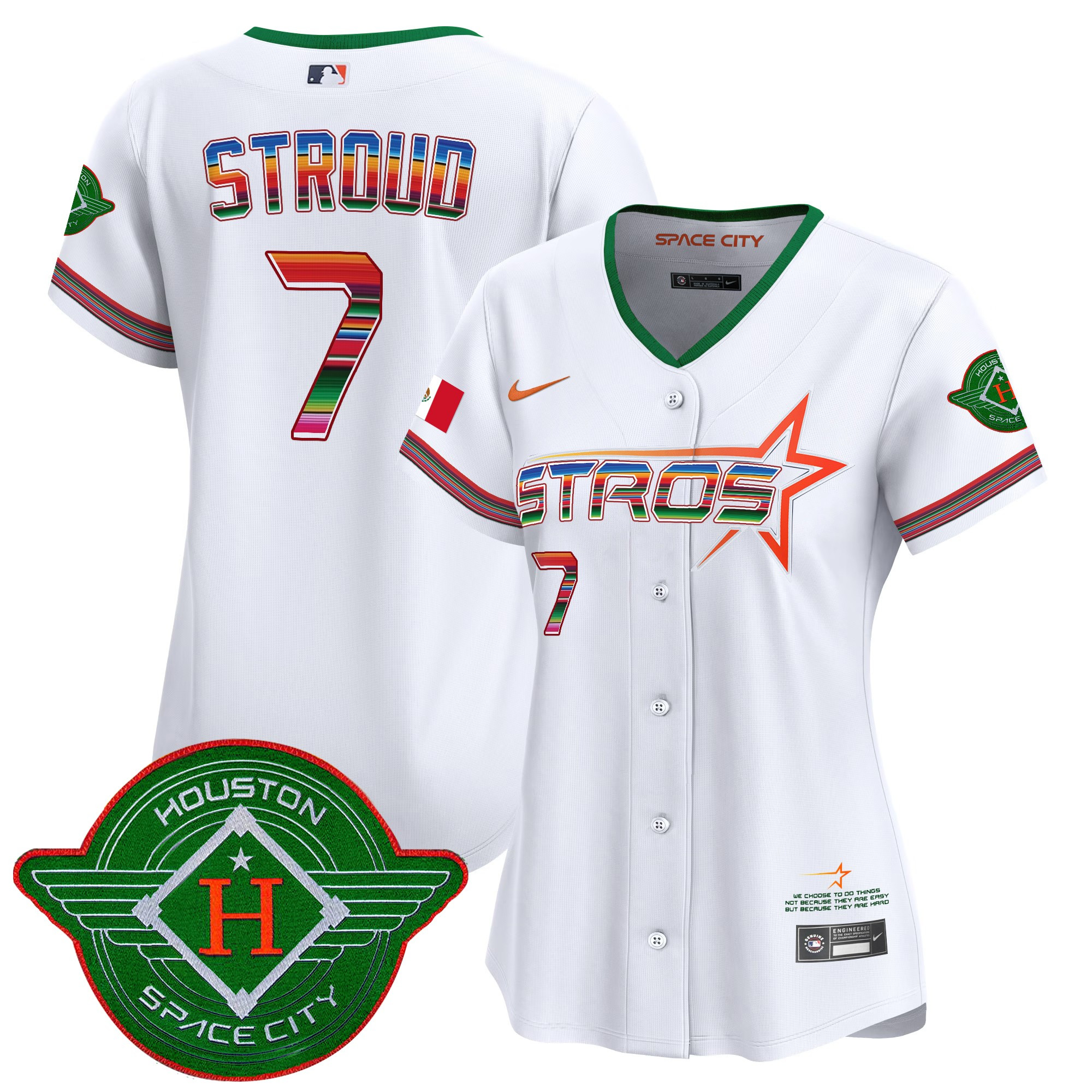 Women's Astros 2025 City Connect Mexico Vapor Premier Limited Jersey - All Stitched