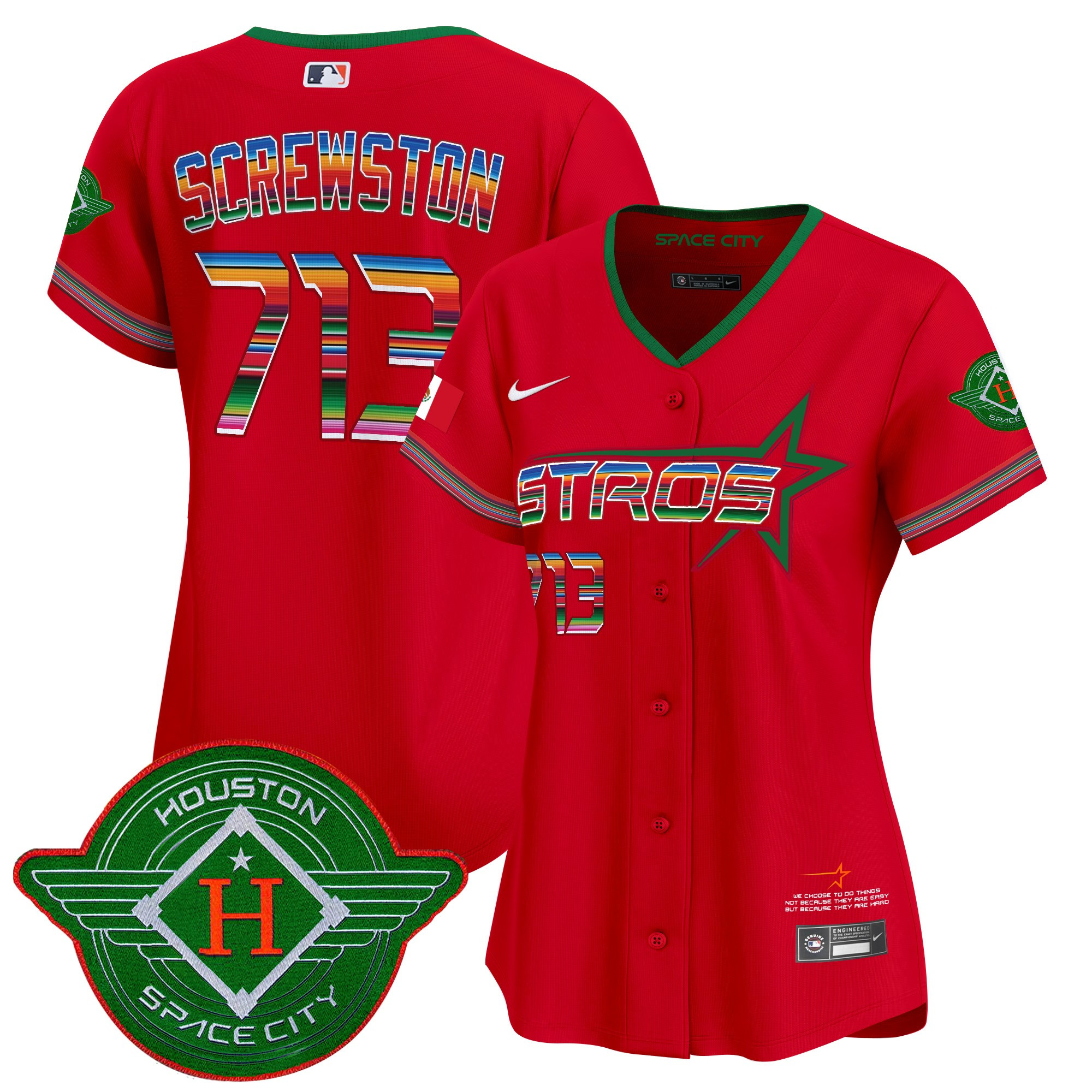 Women's Astros 2025 City Connect Mexico Vapor Premier Limited Jersey - All Stitched
