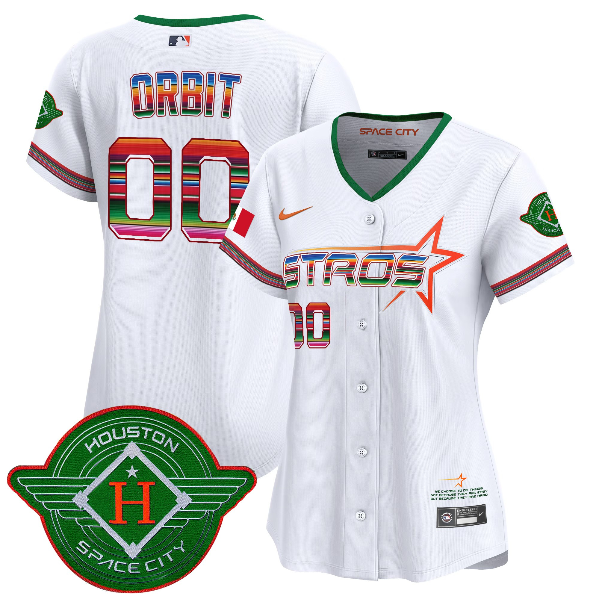 Women's Astros 2025 City Connect Mexico Vapor Premier Limited Jersey - All Stitched