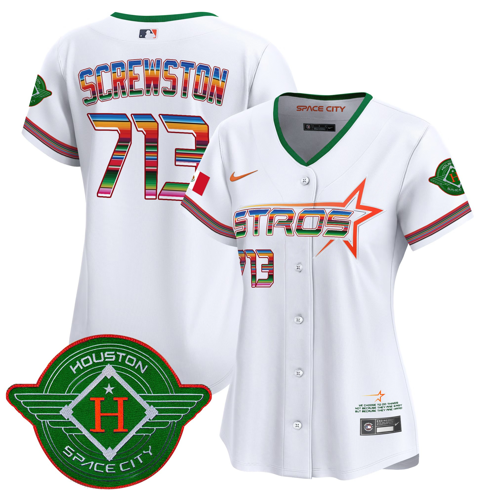 Women's Astros 2025 City Connect Mexico Vapor Premier Limited Jersey - All Stitched