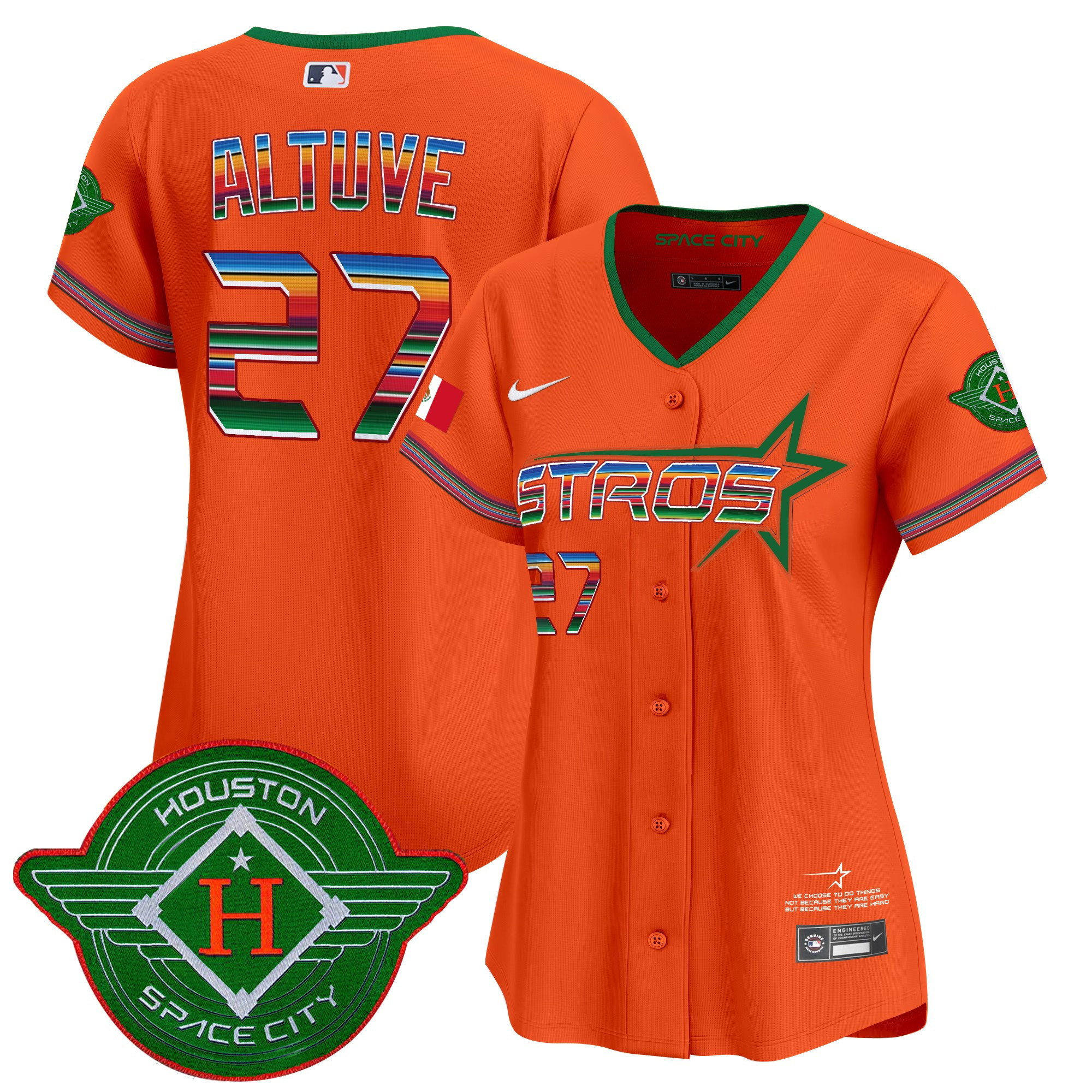 Women's Astros 2025 City Connect Mexico Vapor Premier Limited Jersey - All Stitched