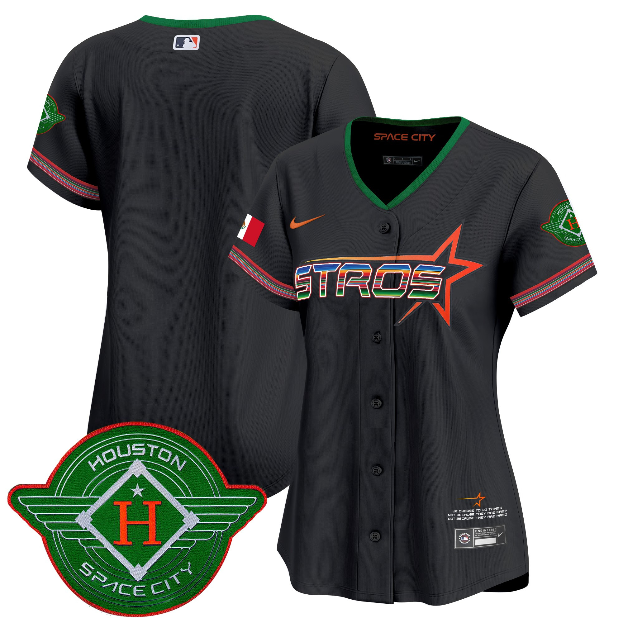 Women's Astros 2025 City Connect Mexico Vapor Premier Limited Jersey - All Stitched