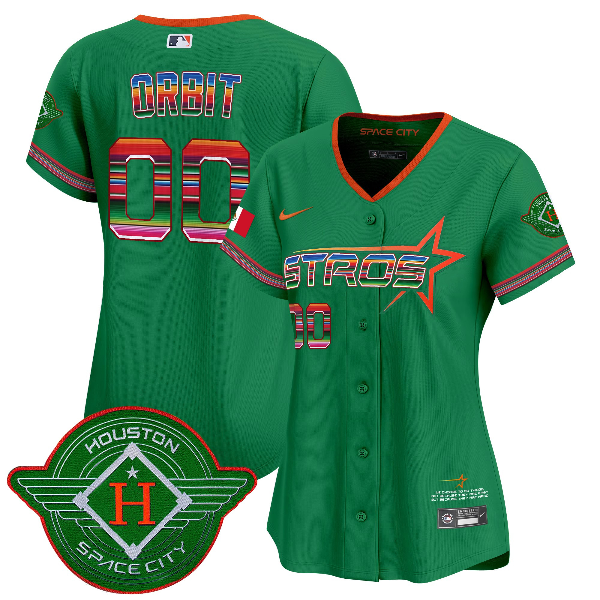 Women's Astros 2025 City Connect Mexico Vapor Premier Limited Jersey - All Stitched