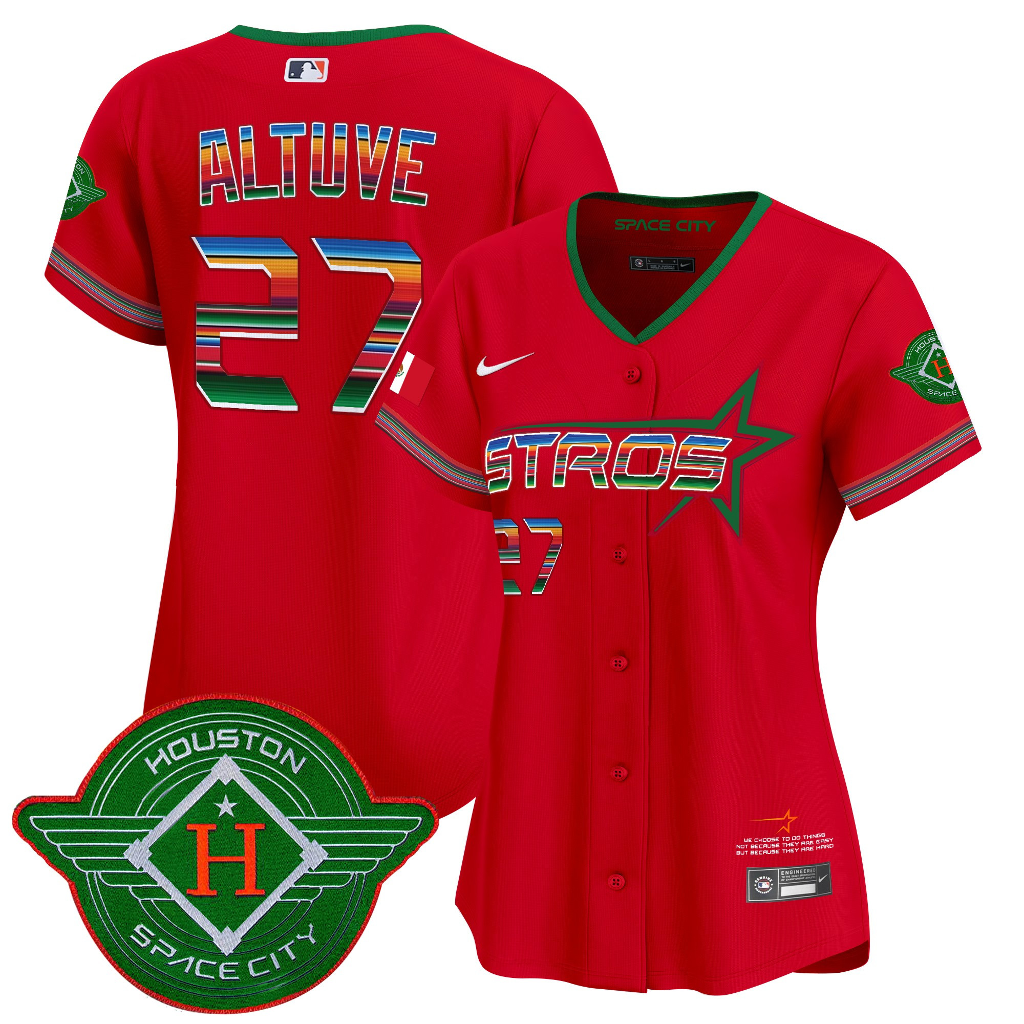 Women's Astros 2025 City Connect Mexico Vapor Premier Limited Jersey - All Stitched