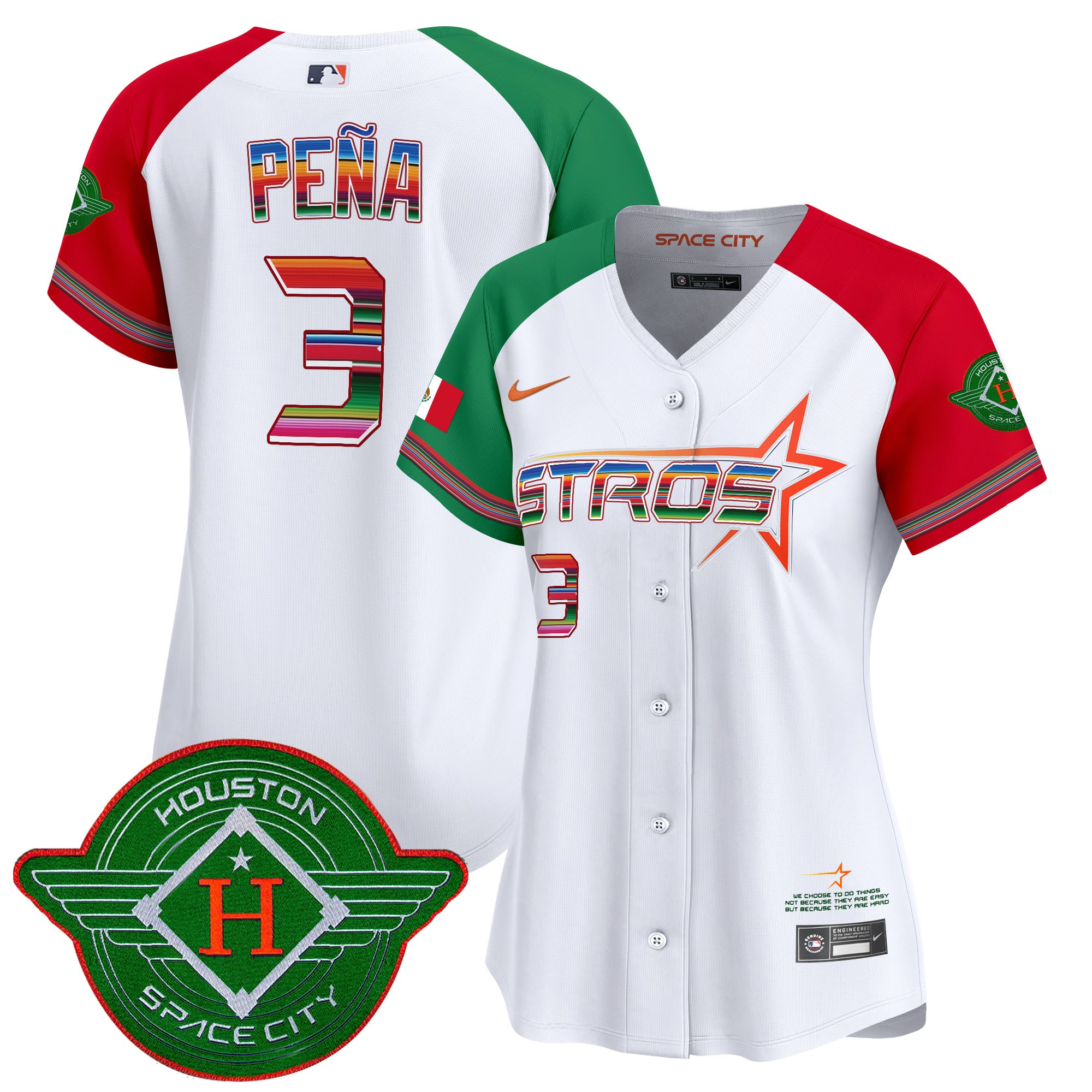Women's Astros 2025 City Connect Mexico Vapor Premier Limited Jersey - All Stitched