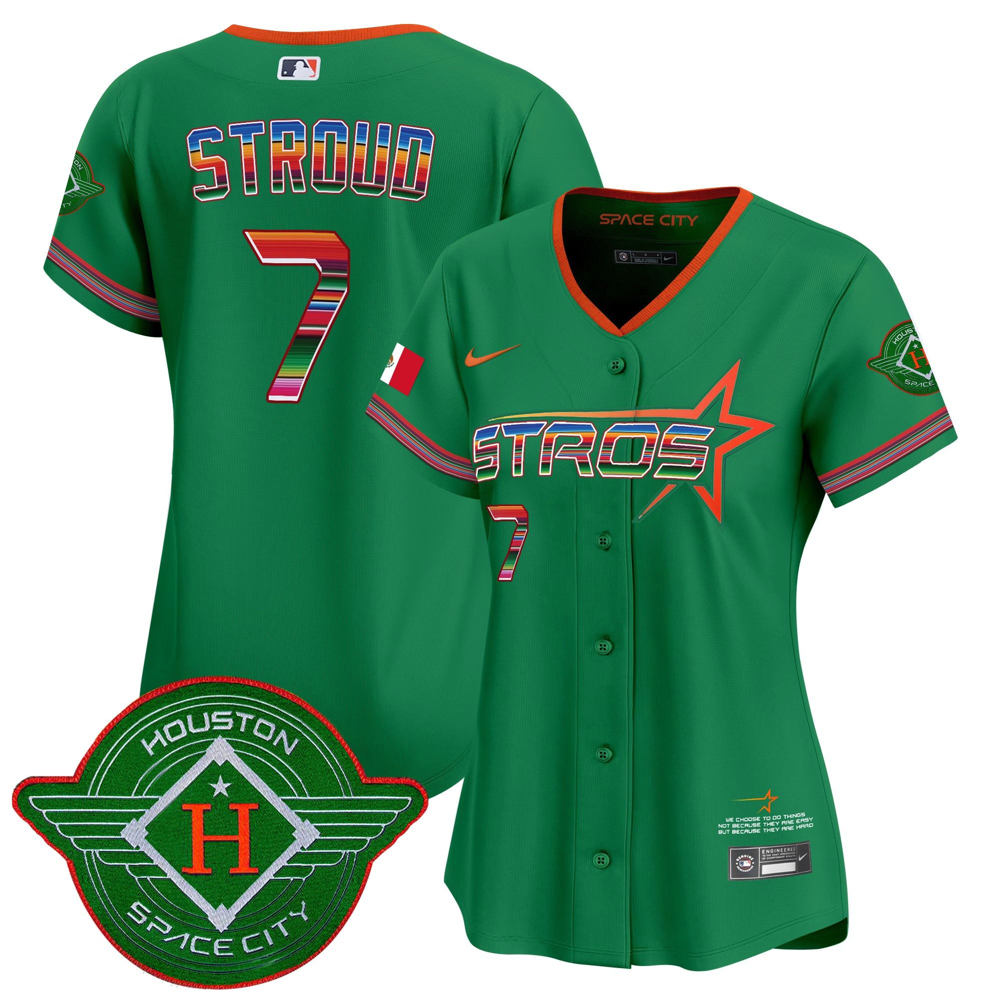 Women's Astros 2025 City Connect Mexico Vapor Premier Limited Jersey - All Stitched