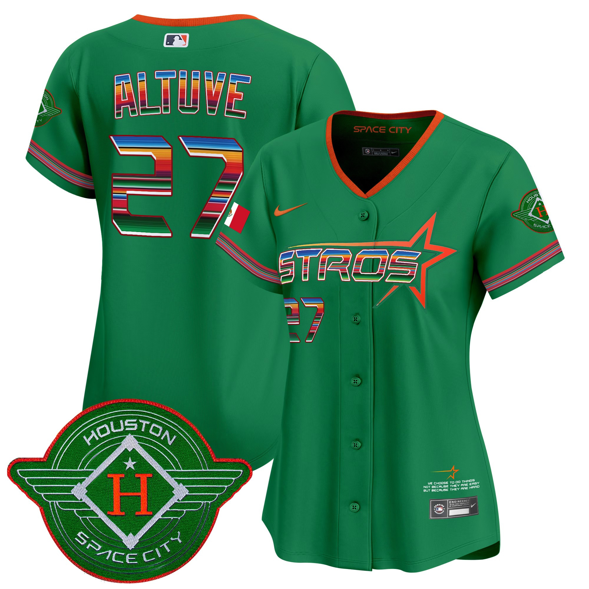 Women's Astros 2025 City Connect Mexico Vapor Premier Limited Jersey - All Stitched