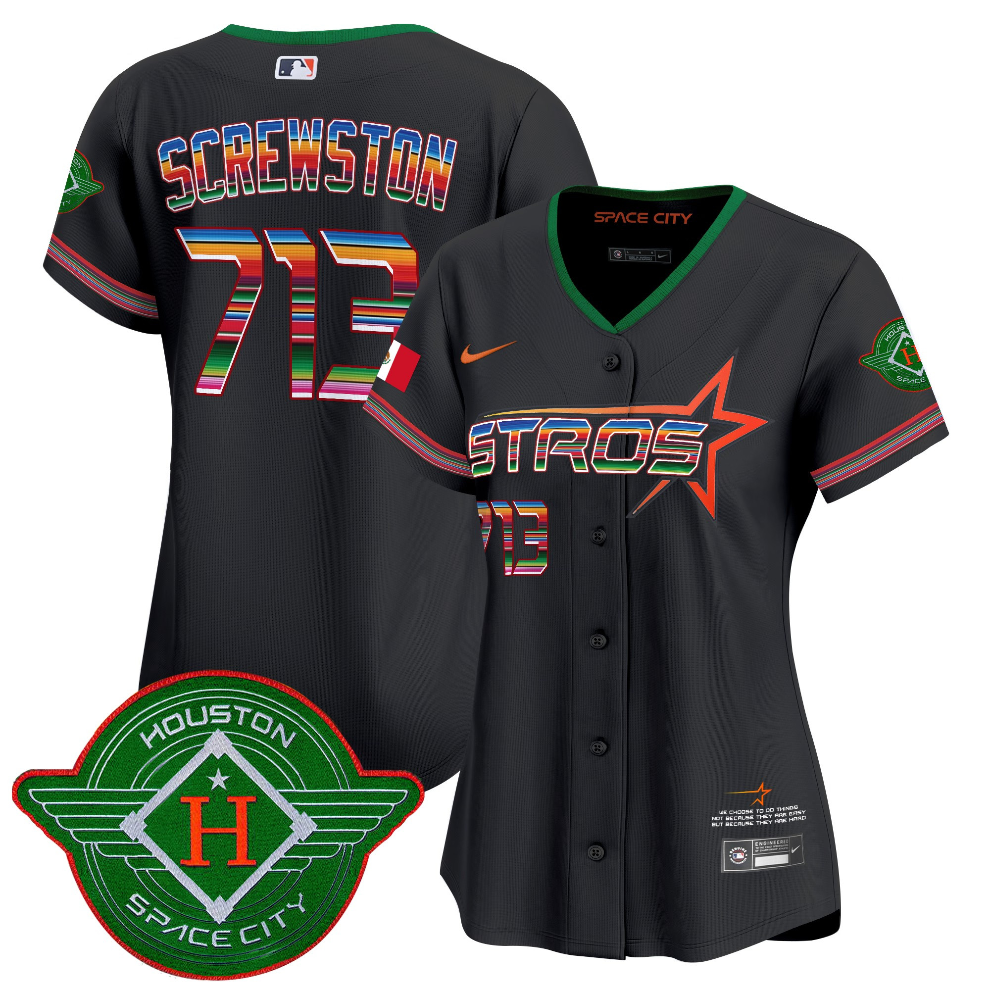 Women's Astros 2025 City Connect Mexico Vapor Premier Limited Jersey - All Stitched